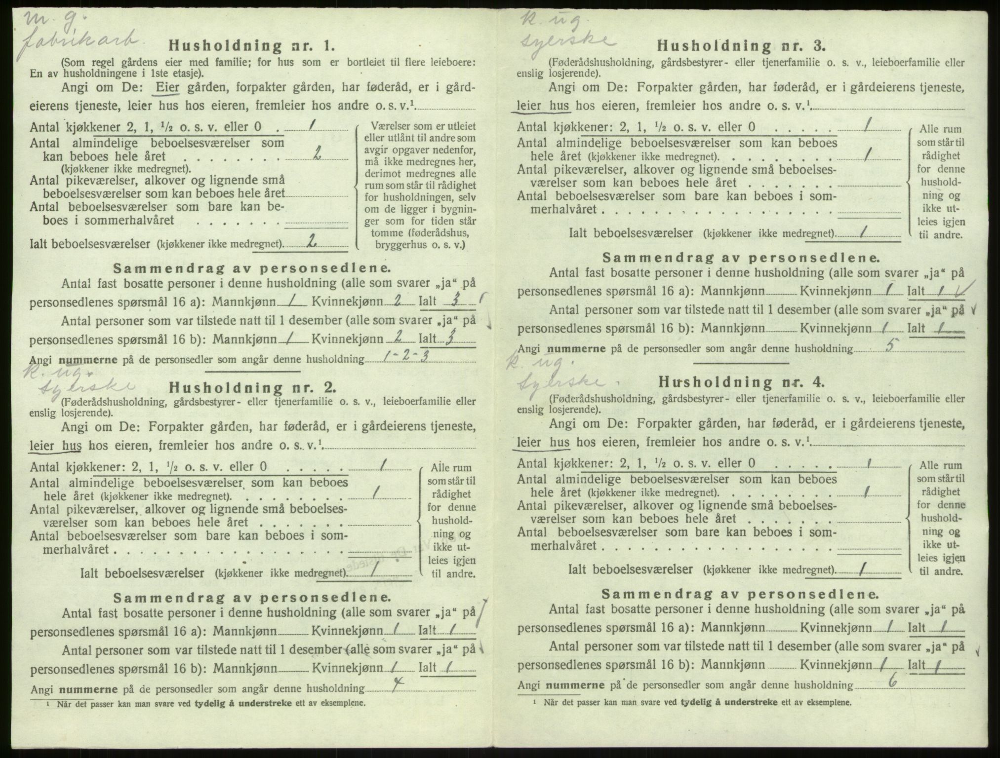 SAB, 1920 census for Åsane, 1920, p. 93