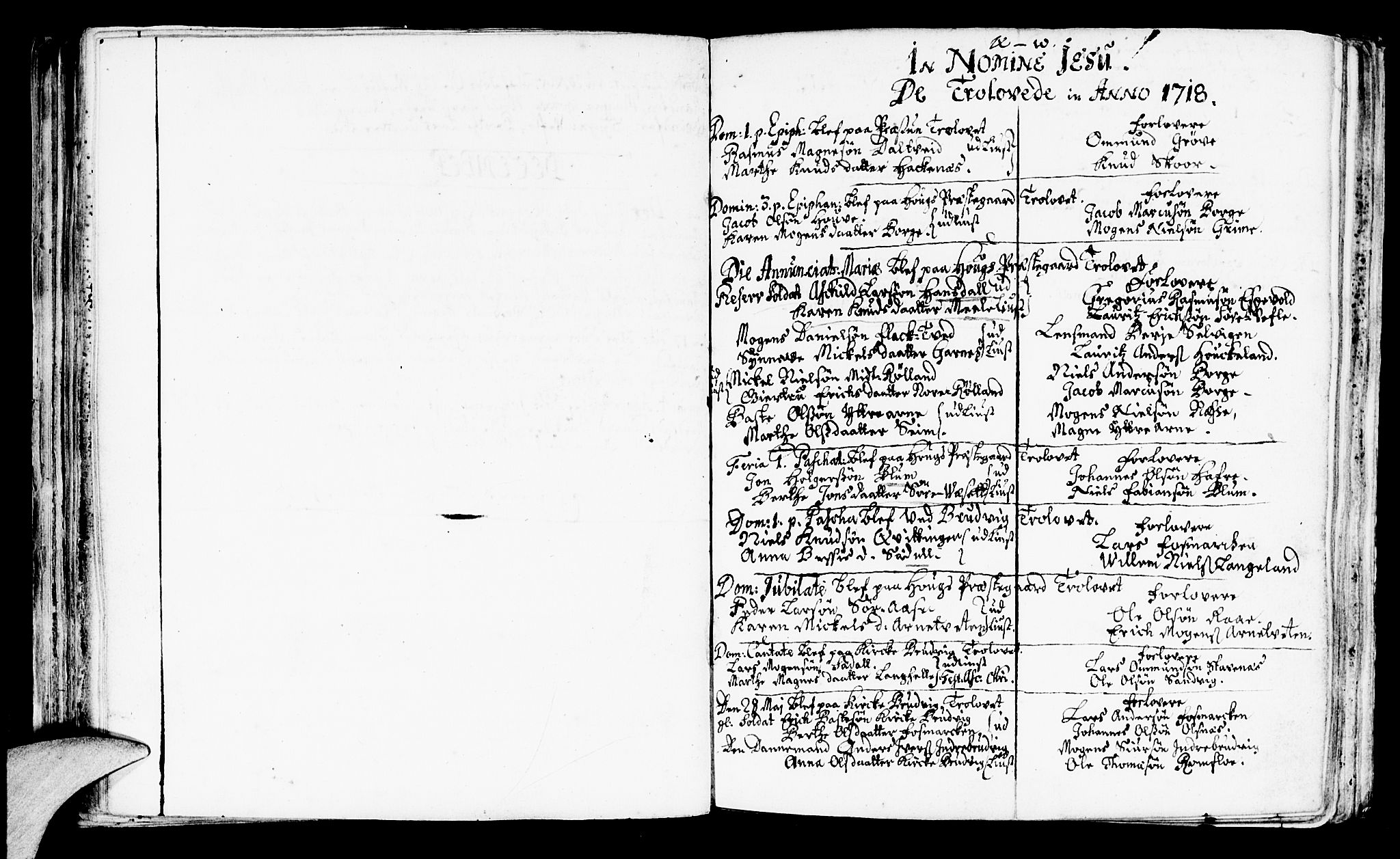 Haus sokneprestembete, AV/SAB-A-75601/H/Haa: Parish register (official) no. A 3, 1713-1722