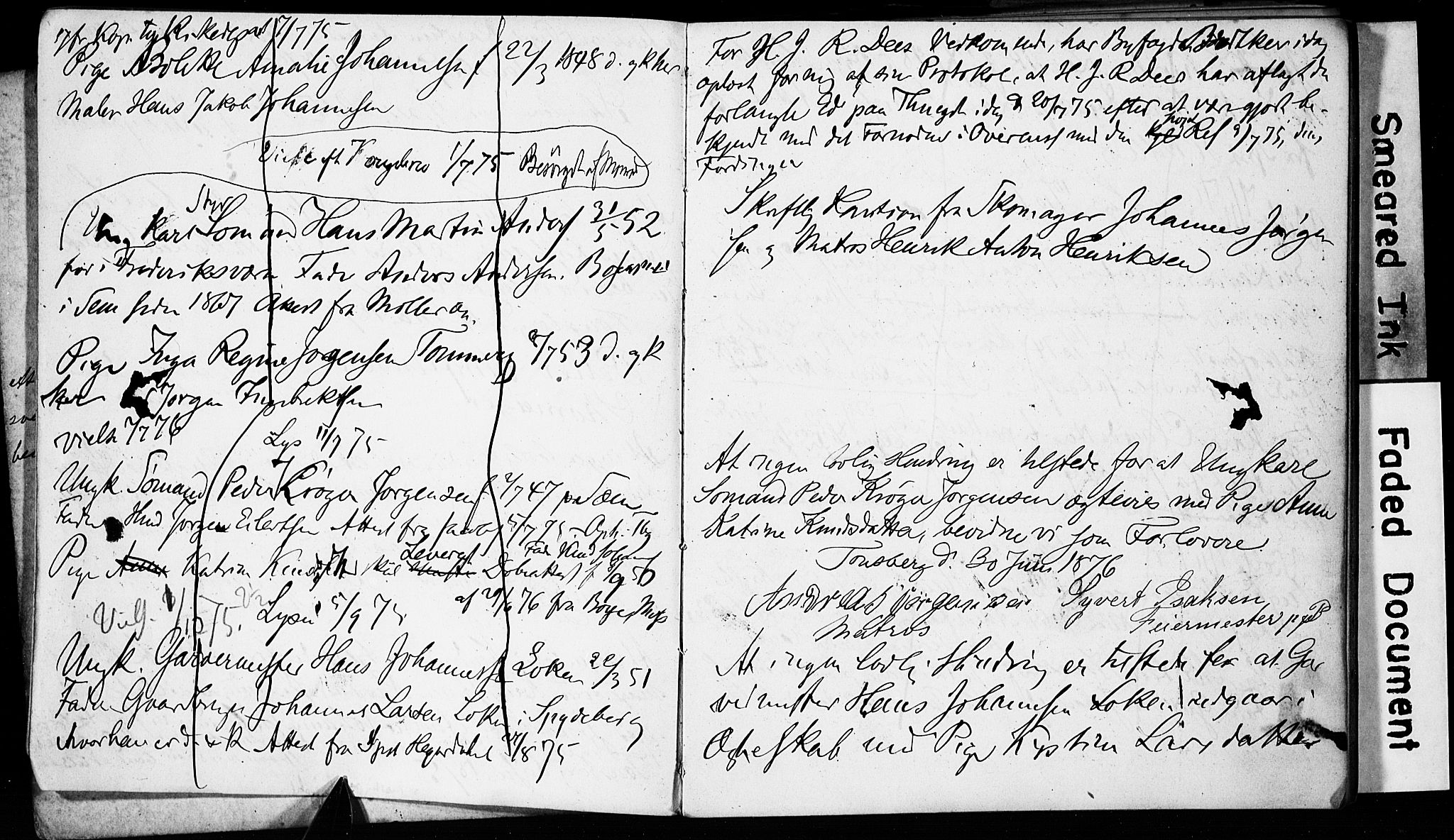 Tønsberg kirkebøker, AV/SAKO-A-330/H/Ha/L0003: Banns register no. 3, 1874-1882