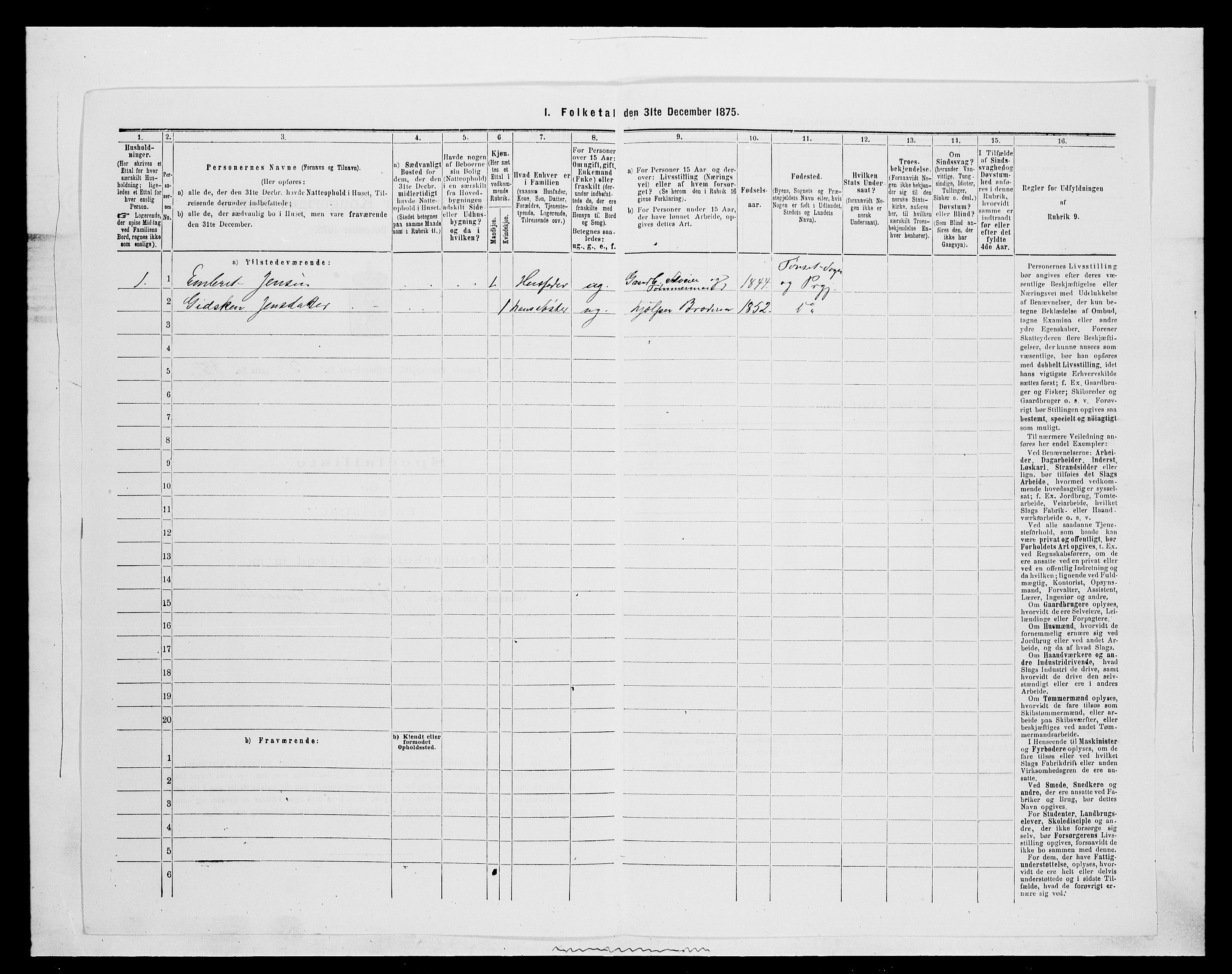 SAH, 1875 census for 0437P Tynset, 1875, p. 640