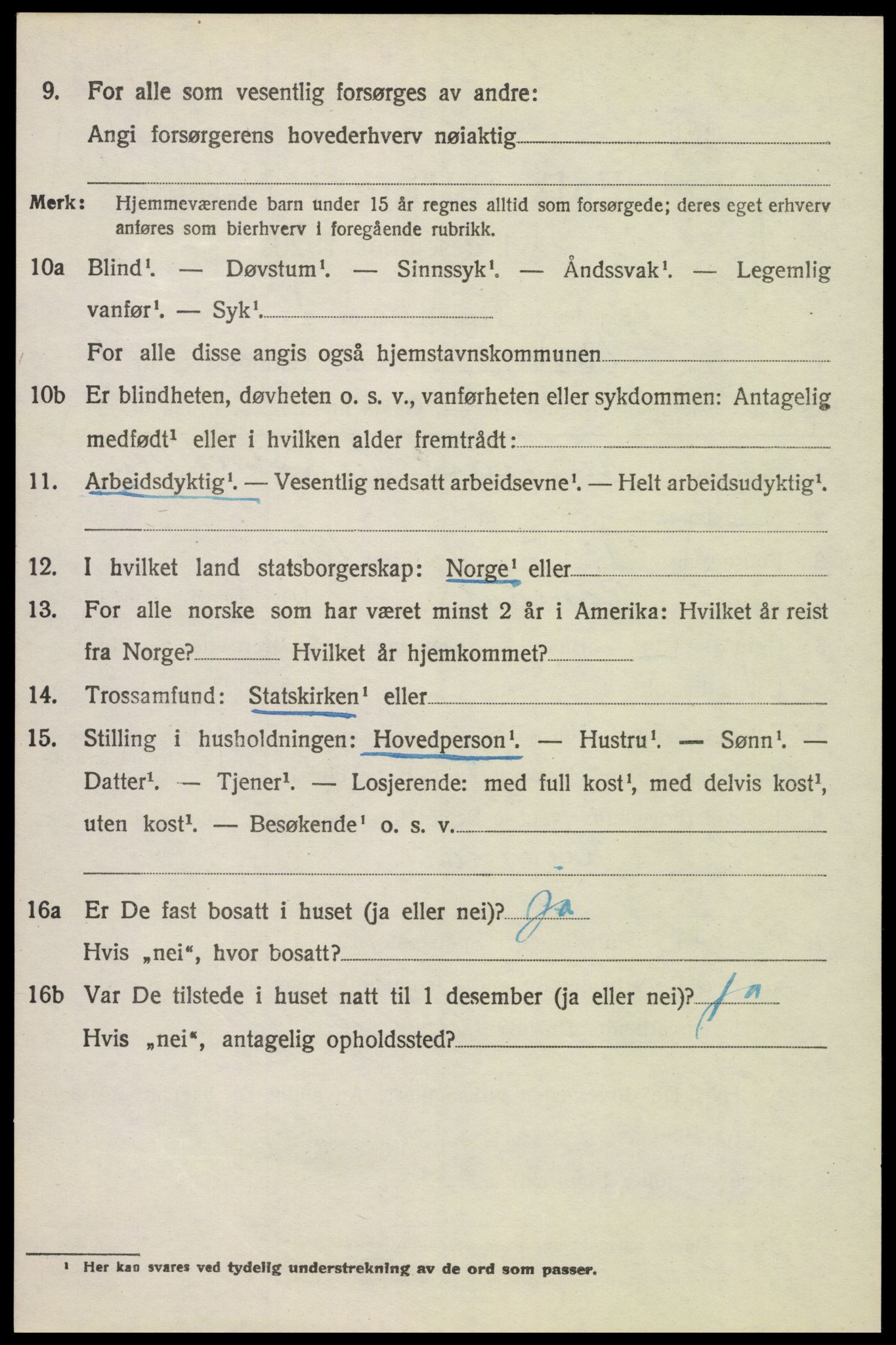 SAH, 1920 census for Vang (Hedmark), 1920, p. 15378