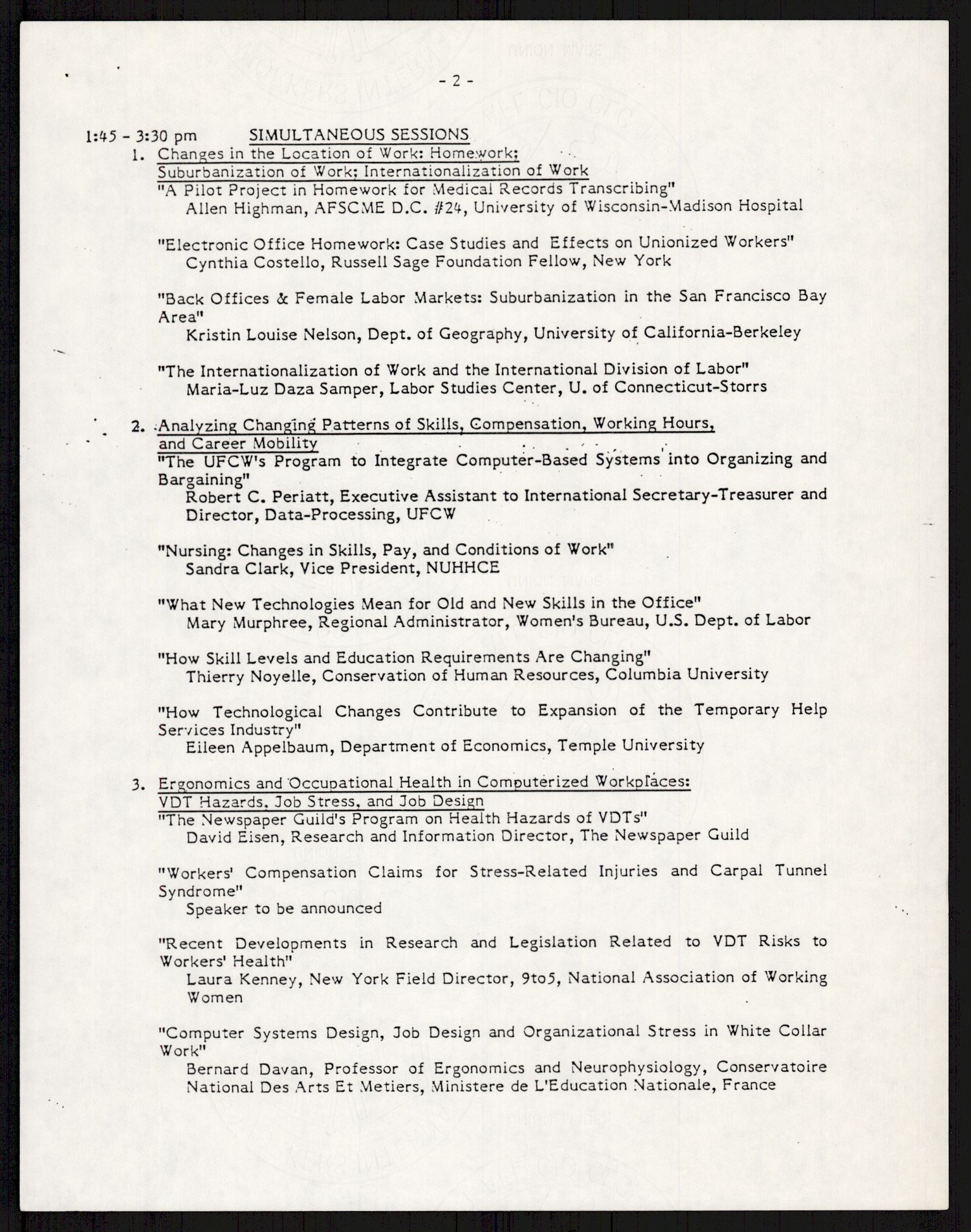 Nygaard, Kristen, AV/RA-PA-1398/F/Fi/L0012: Fagbevegelse, demokrati, Jern- og Metallprosjektet, 1970-2002, p. 852