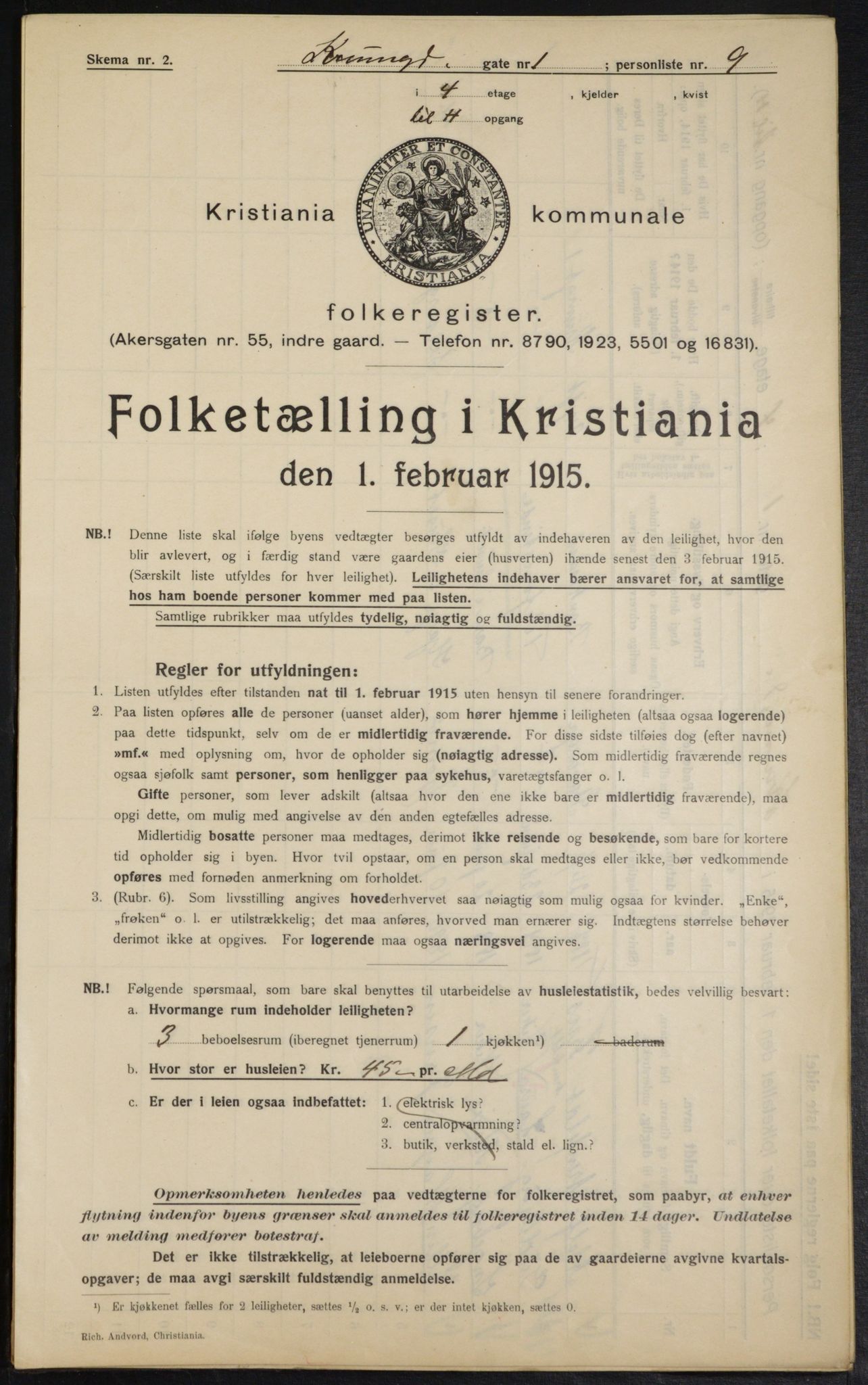 OBA, Municipal Census 1915 for Kristiania, 1915, p. 54202