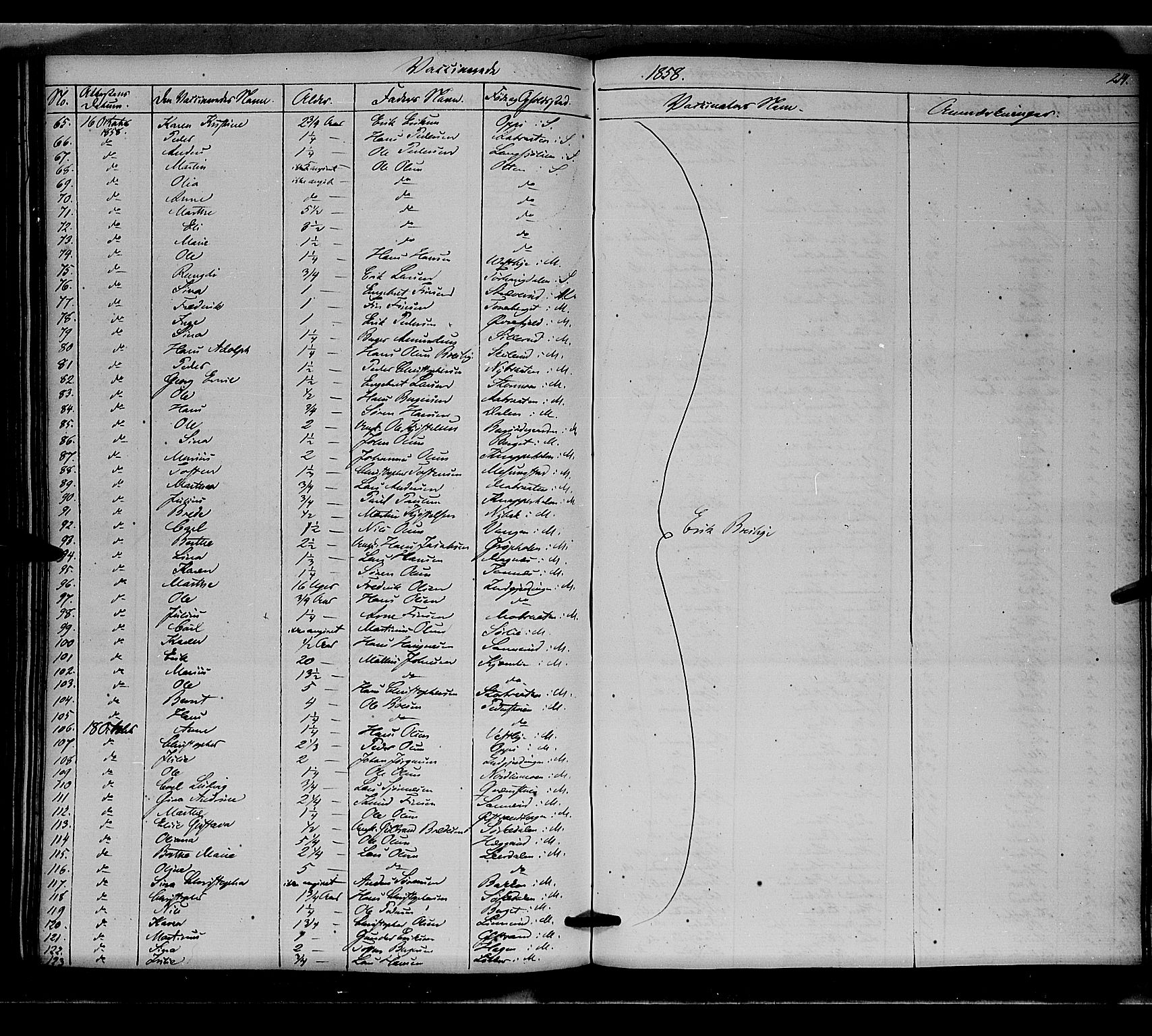 Nord-Odal prestekontor, AV/SAH-PREST-032/H/Ha/Haa/L0003: Parish register (official) no. 3, 1851-1865, p. 214