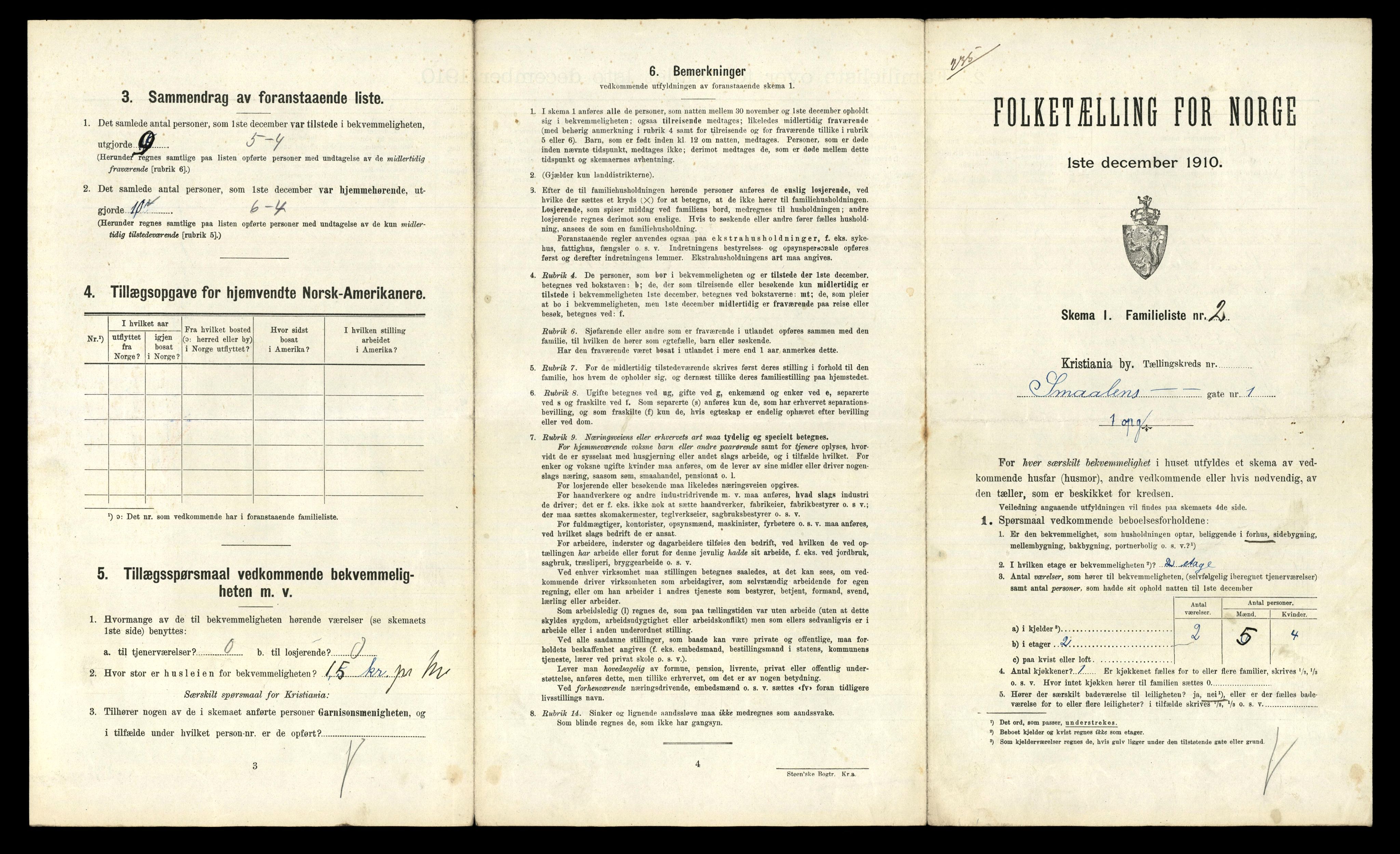 RA, 1910 census for Kristiania, 1910, p. 92539