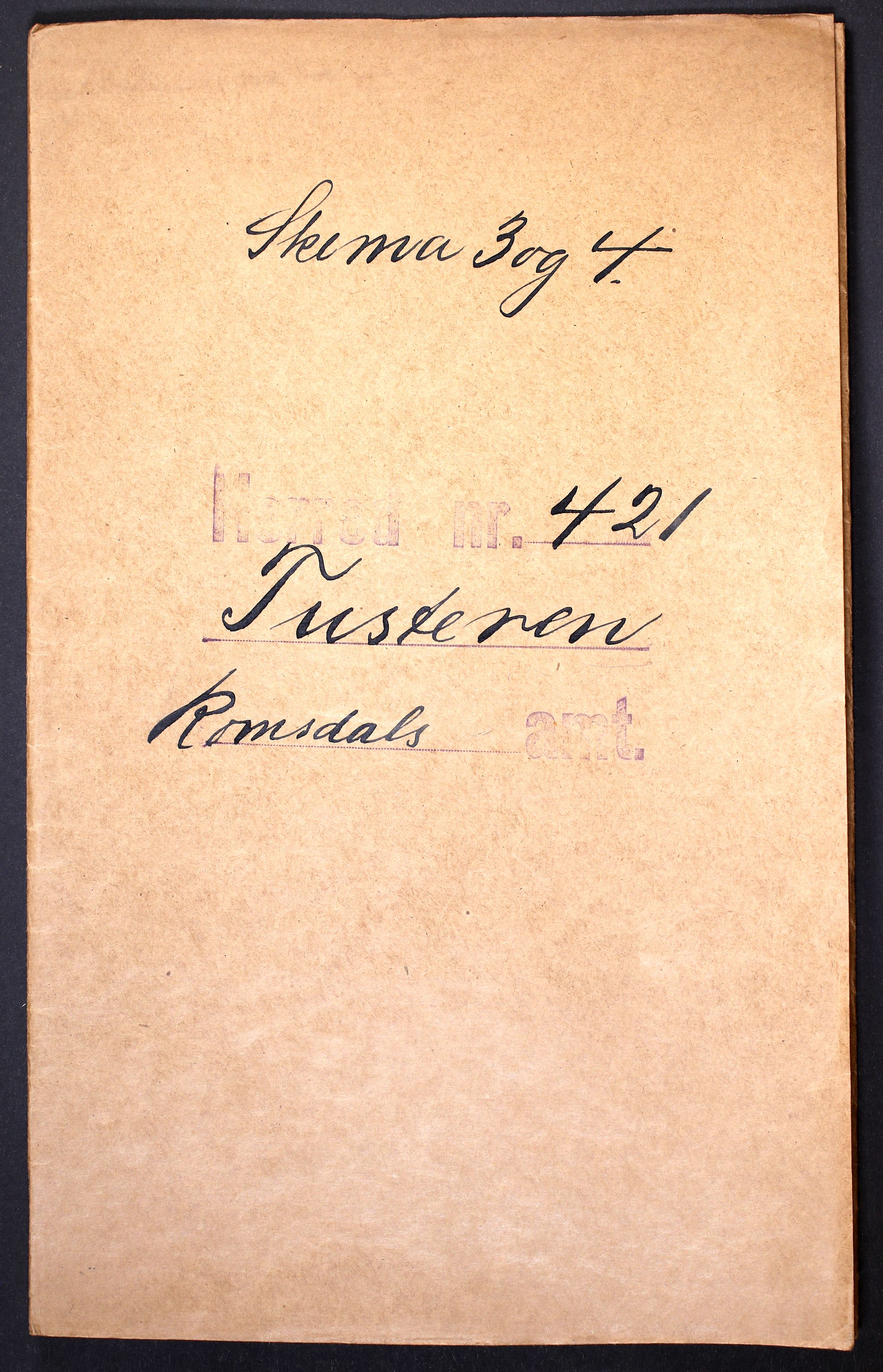 RA, 1910 census for Tustna, 1910, p. 1