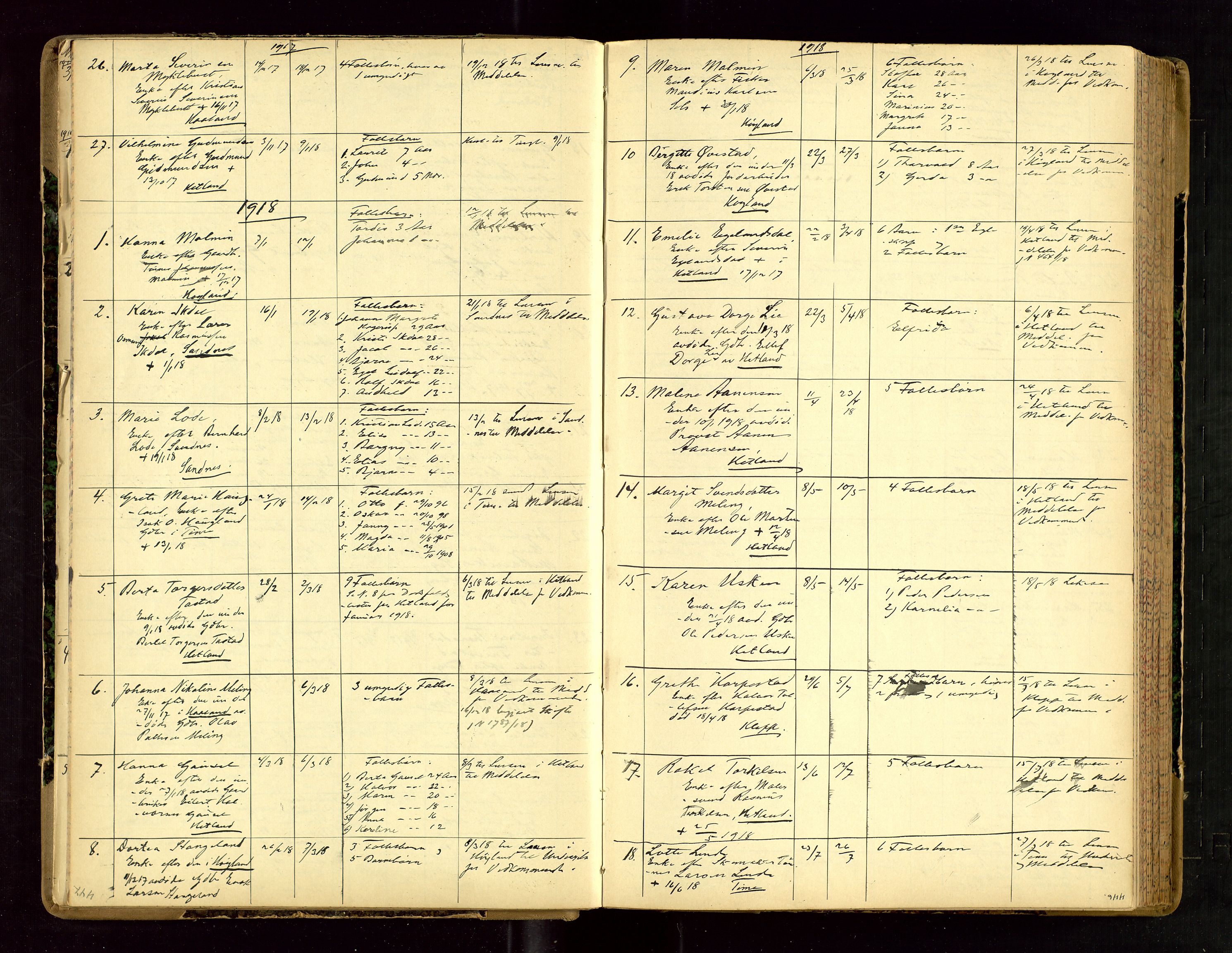 Jæren sorenskriveri, AV/SAST-A-100310/01/5/52/52B/L0003: DØDSFALLPROTOKOLL, 1910-1916