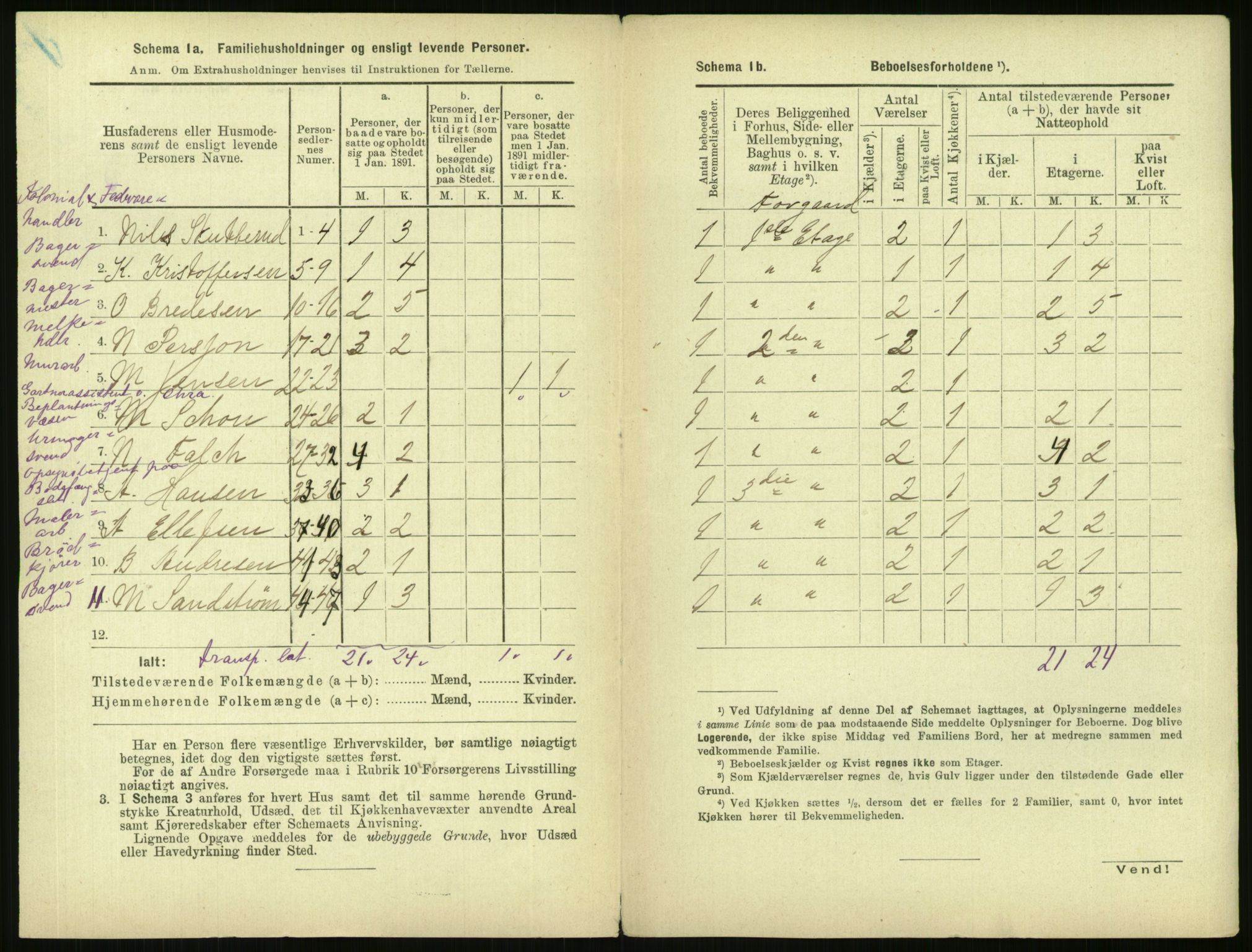 RA, 1891 census for 0301 Kristiania, 1891, p. 171461