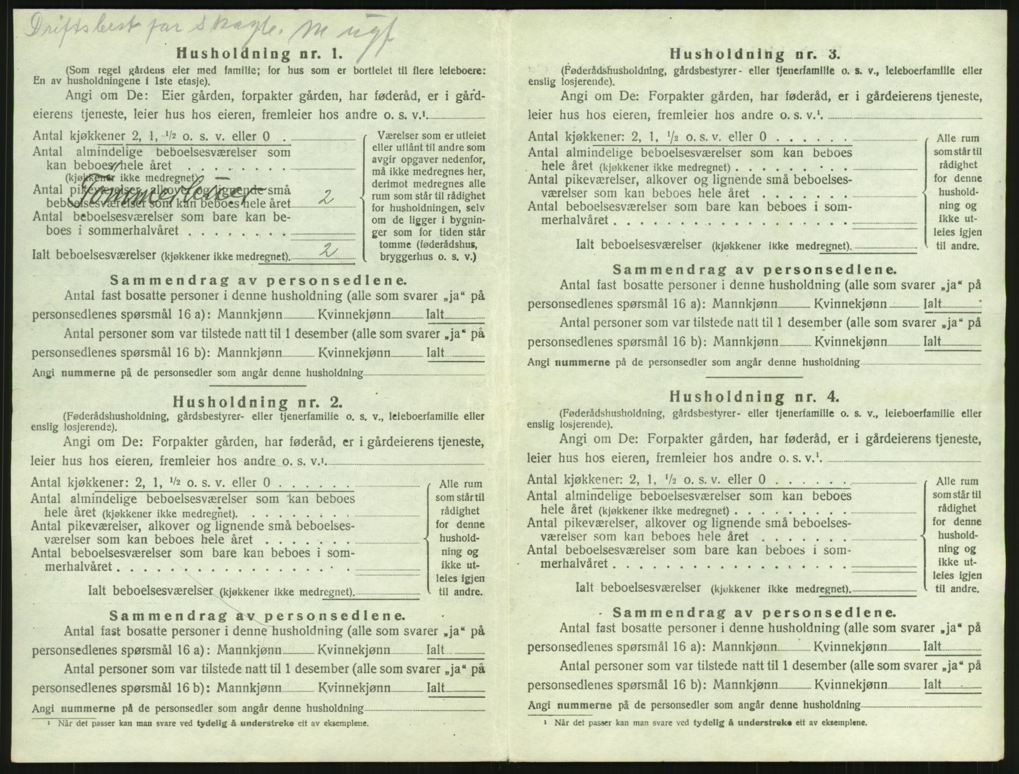 SAH, 1920 census for Stor-Elvdal, 1920, p. 1481