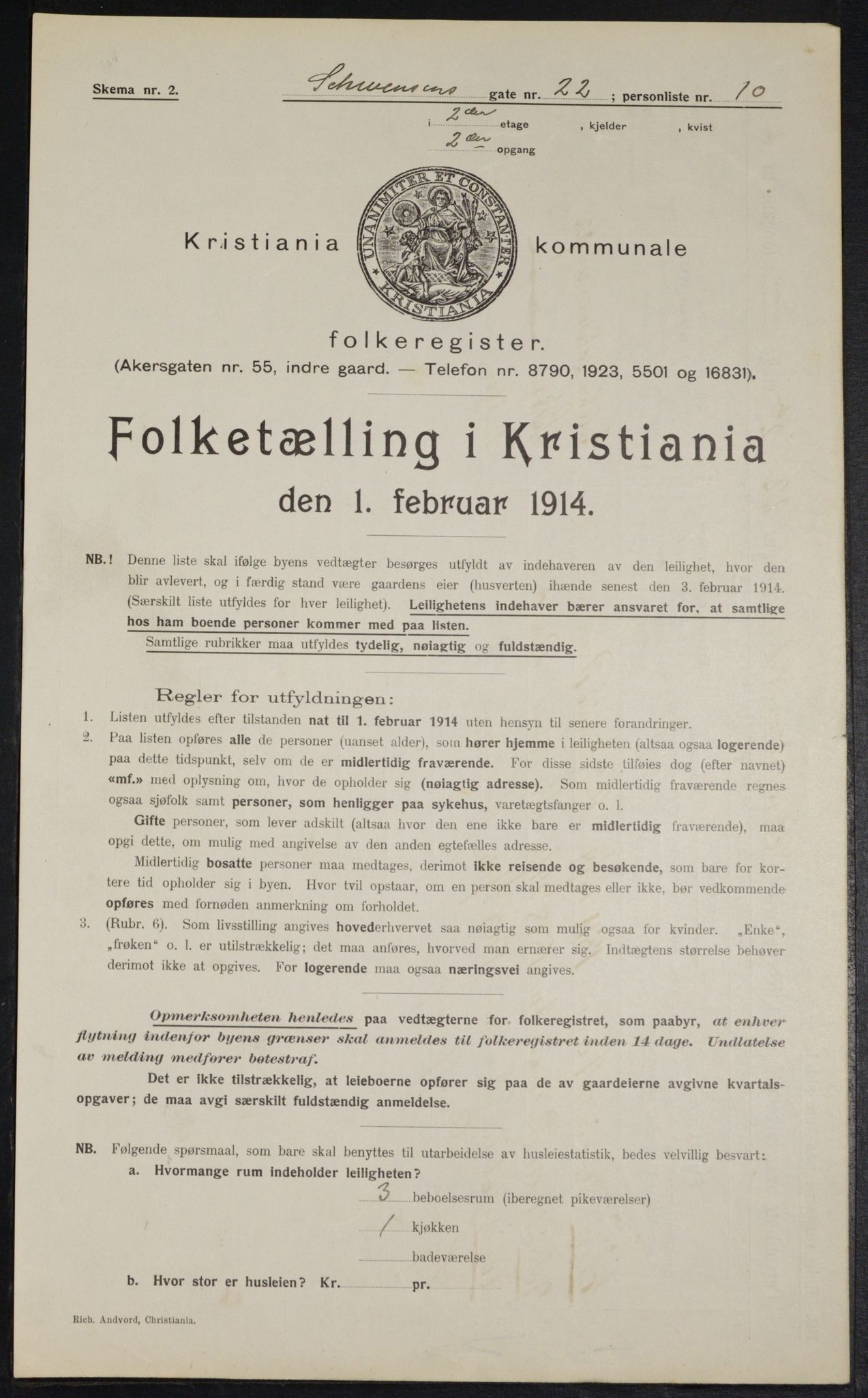 OBA, Municipal Census 1914 for Kristiania, 1914, p. 92731