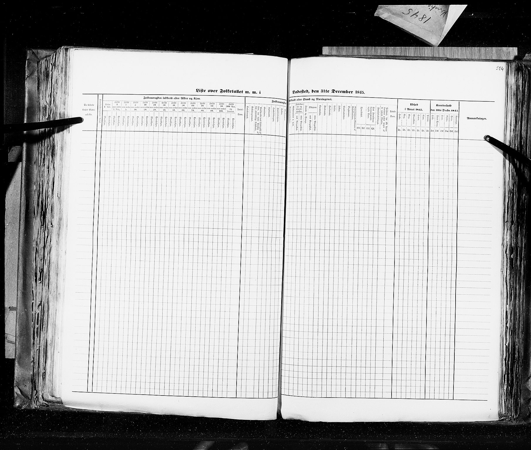 RA, Census 1845, vol. 10: Cities, 1845, p. 224