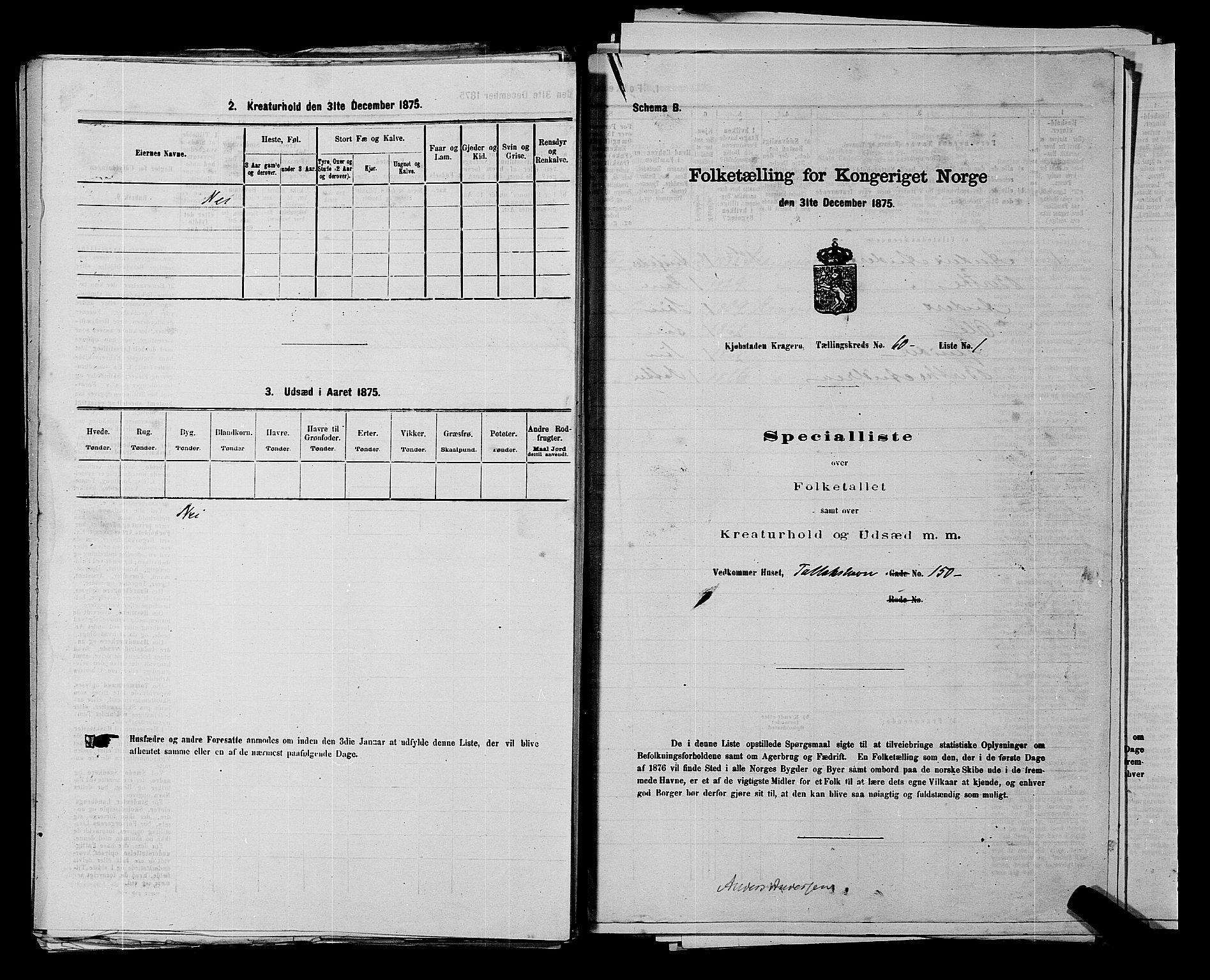 SAKO, 1875 census for 0801P Kragerø, 1875, p. 1330