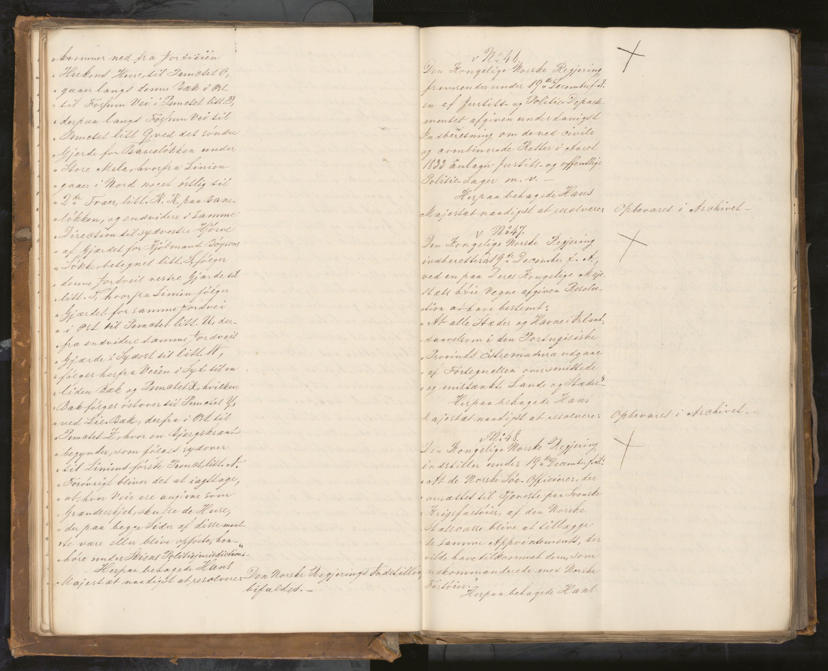 Statsrådssekretariatet, AV/RA-S-1001/A/Ab/L0040: Kgl. res. nr. 1-568, 1. halvår, 1835
