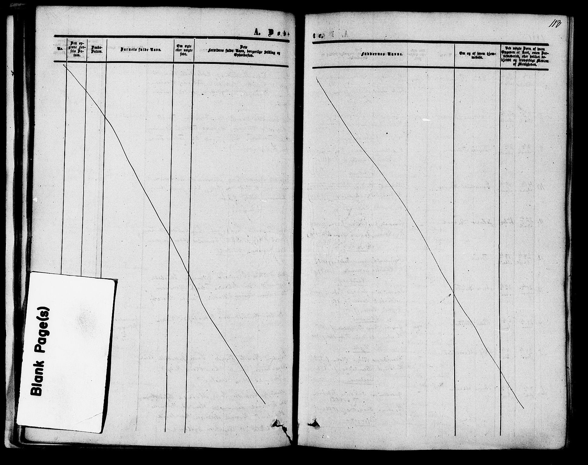 Herad sokneprestkontor, SAK/1111-0018/F/Fa/Fab/L0004: Parish register (official) no. A 4, 1853-1885, p. 113