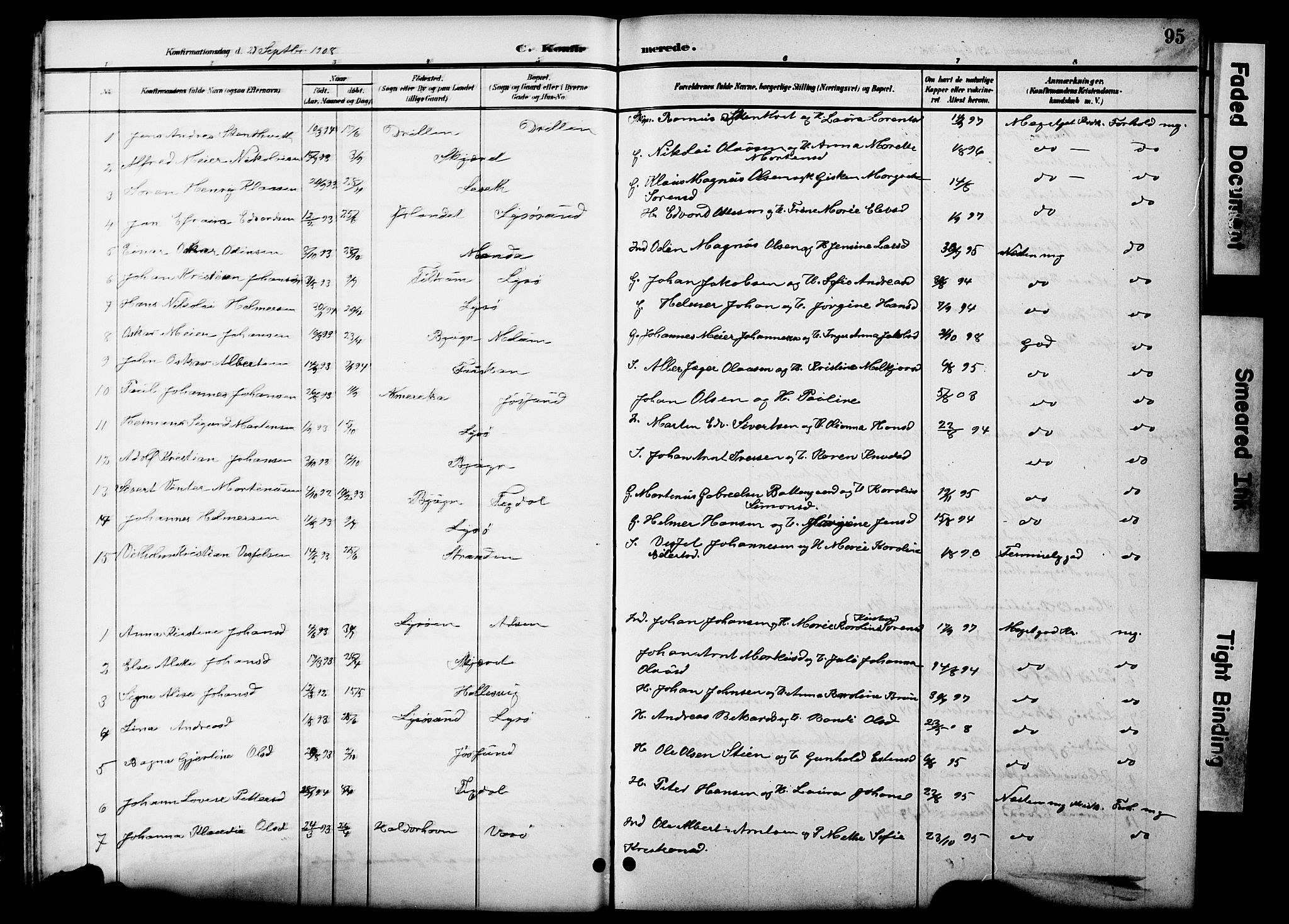 Ministerialprotokoller, klokkerbøker og fødselsregistre - Sør-Trøndelag, SAT/A-1456/654/L0666: Parish register (copy) no. 654C02, 1901-1925, p. 95