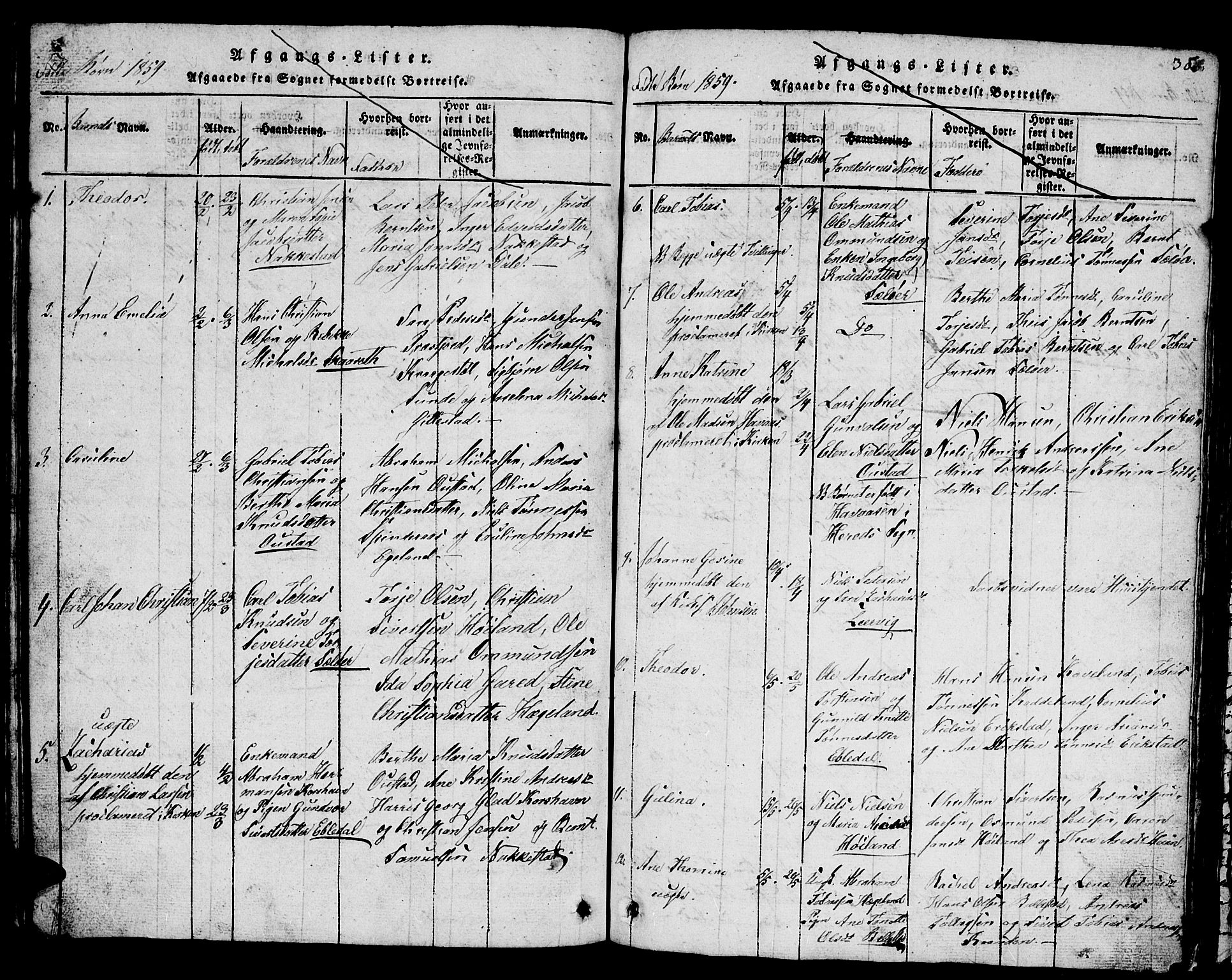 Lyngdal sokneprestkontor, AV/SAK-1111-0029/F/Fb/Fba/L0001: Parish register (copy) no. B 1, 1816-1876, p. 303