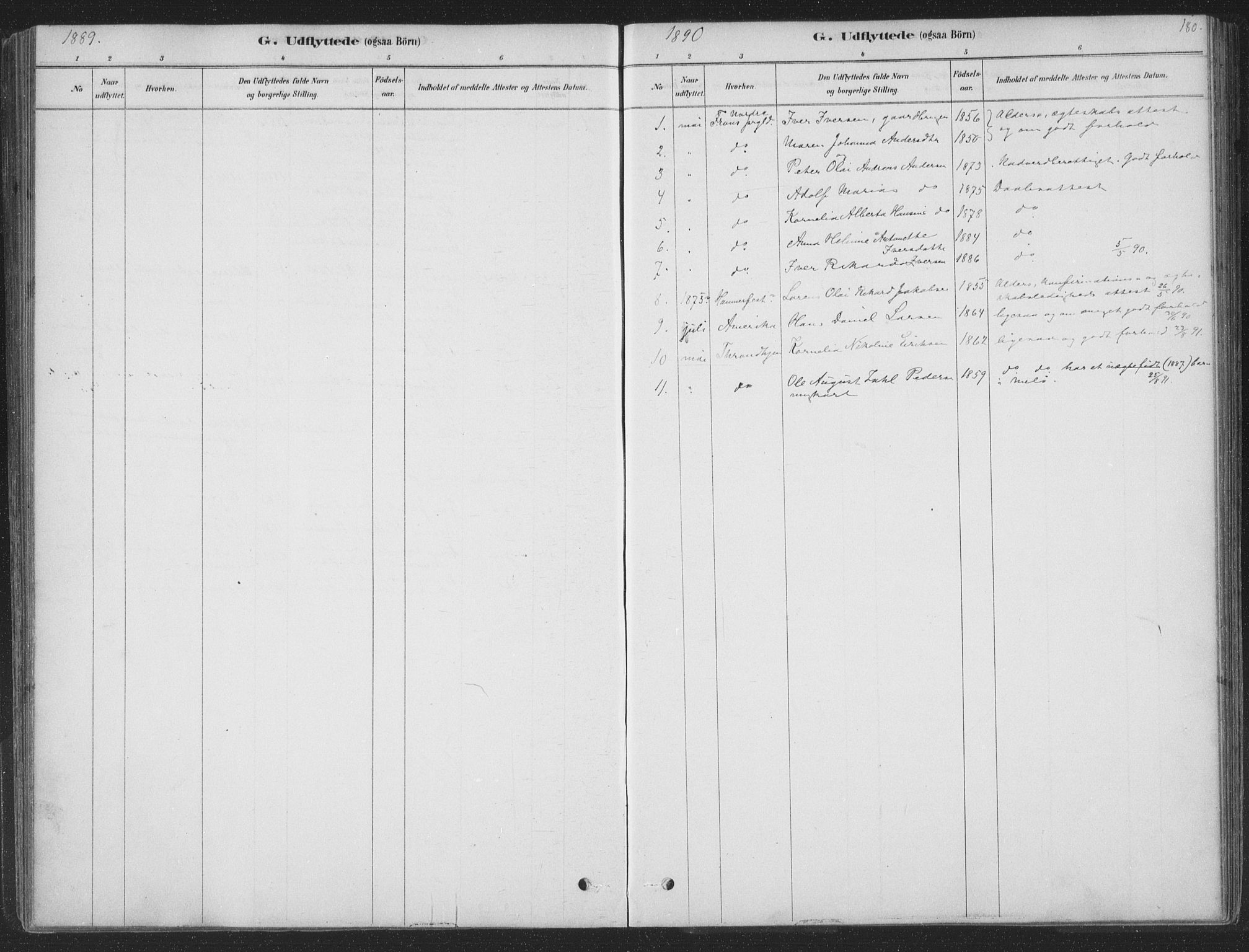 Ministerialprotokoller, klokkerbøker og fødselsregistre - Nordland, SAT/A-1459/843/L0627: Parish register (official) no. 843A02, 1878-1908, p. 180