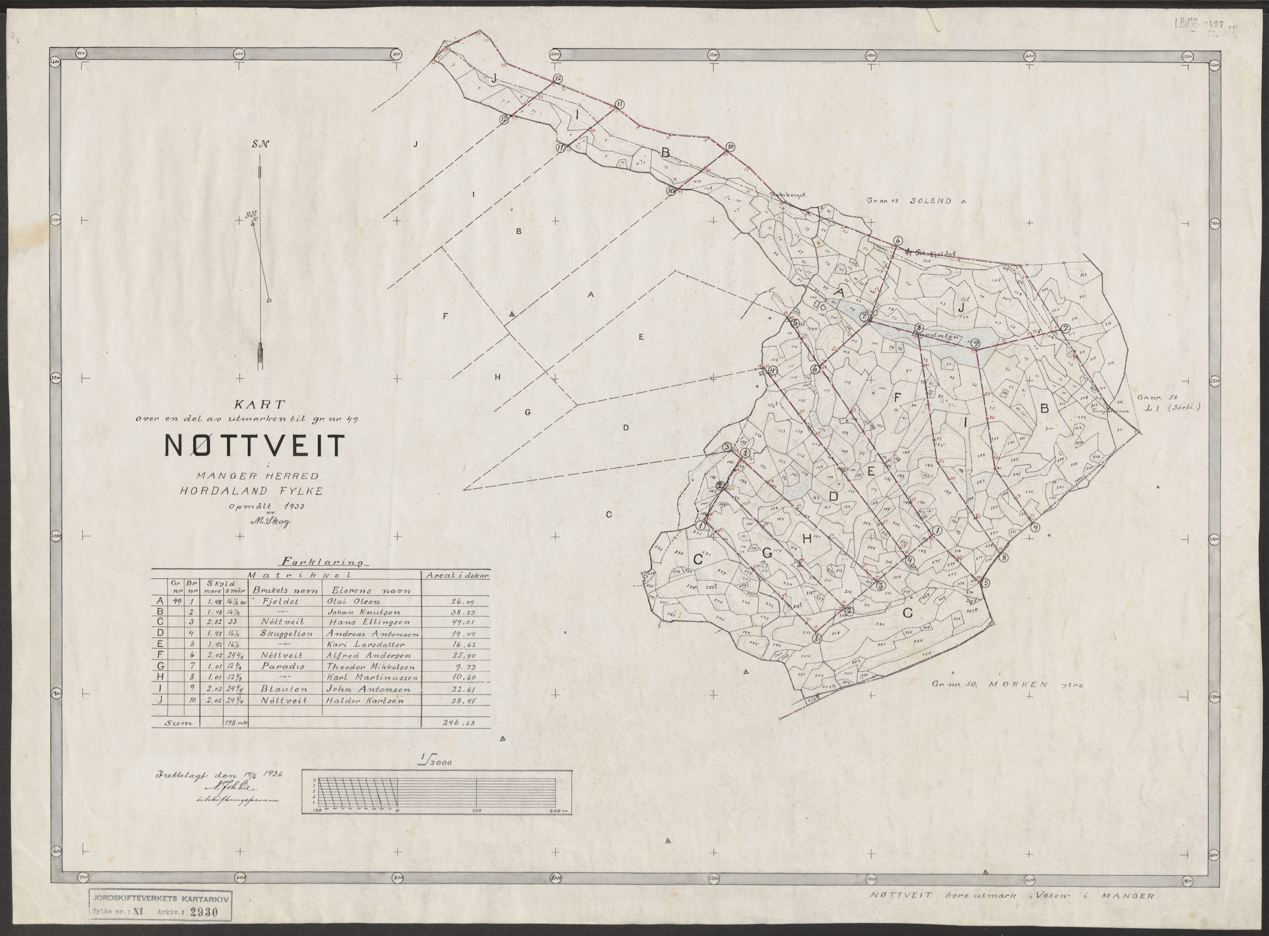 Jordskifteverkets kartarkiv, AV/RA-S-3929/T, 1859-1988, p. 3300