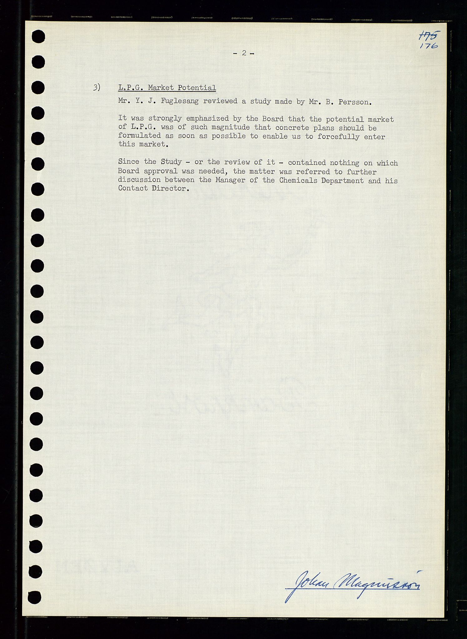 Pa 0982 - Esso Norge A/S, AV/SAST-A-100448/A/Aa/L0001/0004: Den administrerende direksjon Board minutes (styrereferater) / Den administrerende direksjon Board minutes (styrereferater), 1963-1964, p. 87