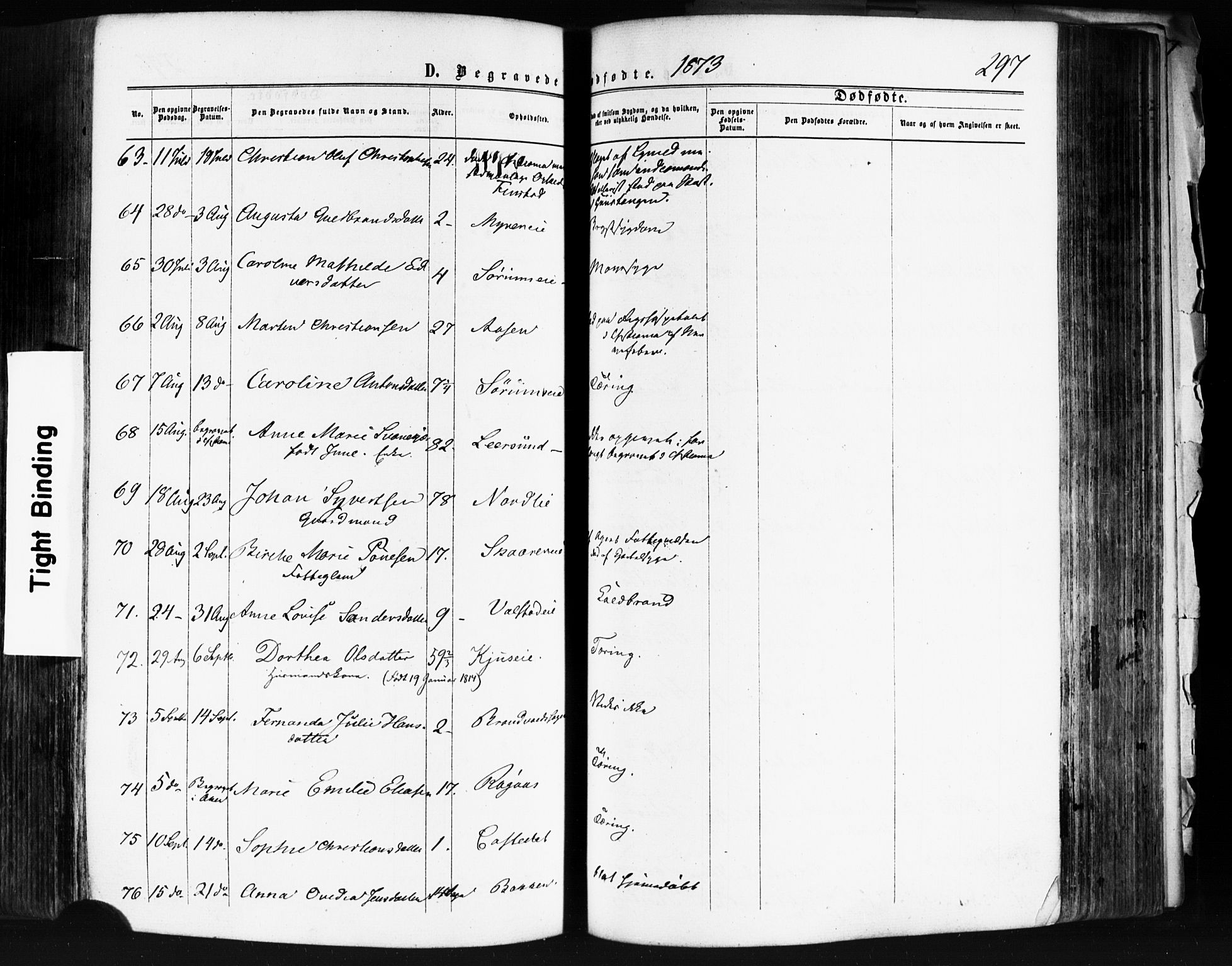 Skedsmo prestekontor Kirkebøker, AV/SAO-A-10033a/F/Fa/L0011: Parish register (official) no. I 11, 1866-1876, p. 297