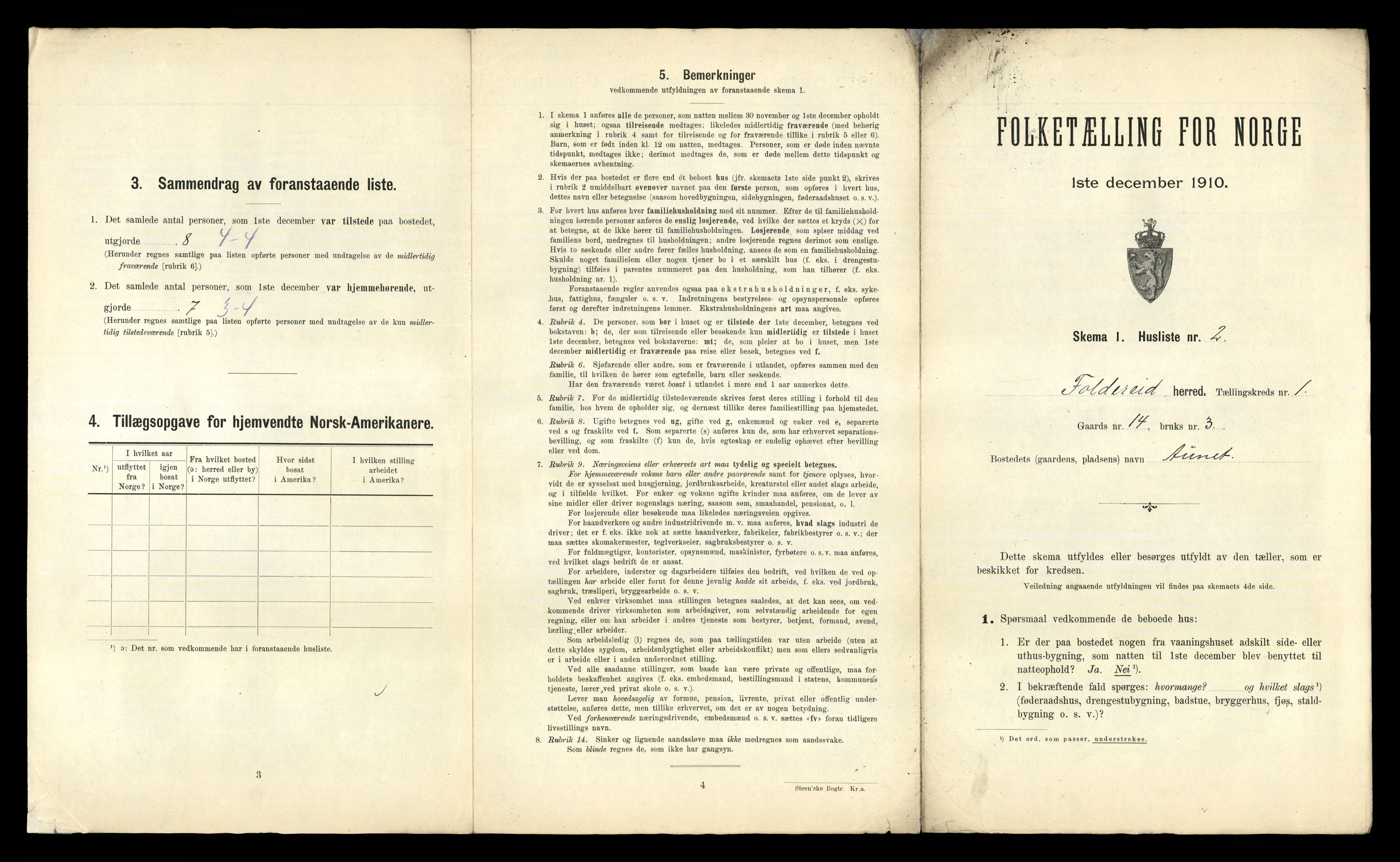 RA, 1910 census for Foldereid, 1910, p. 26