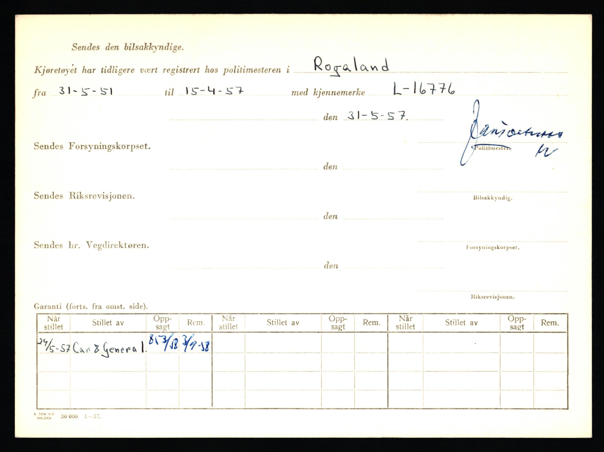 Stavanger trafikkstasjon, AV/SAST-A-101942/0/F/L0004: L-1000 - L-1349, 1930-1971, p. 1222