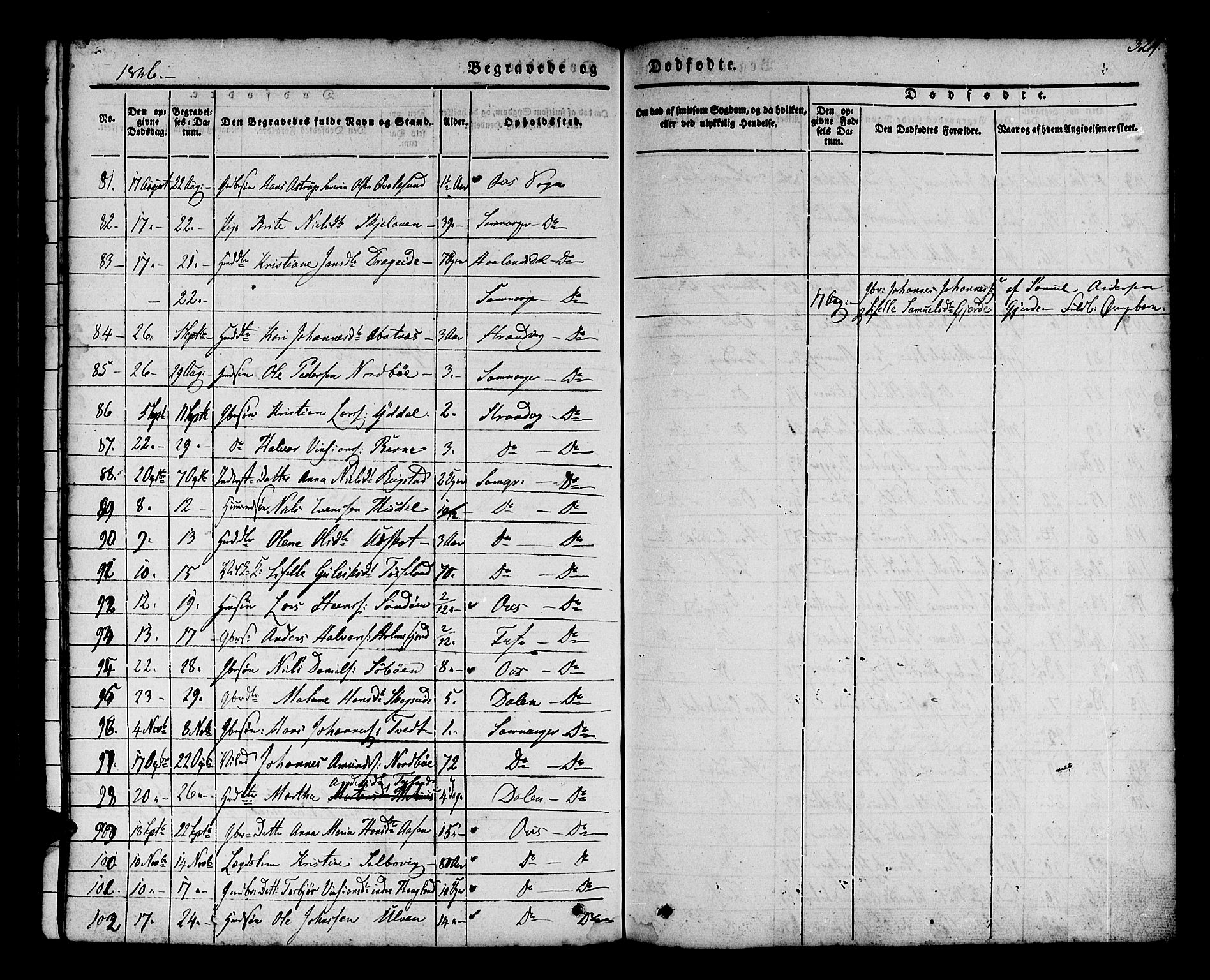 Os sokneprestembete, AV/SAB-A-99929: Parish register (official) no. A 15, 1839-1851, p. 325