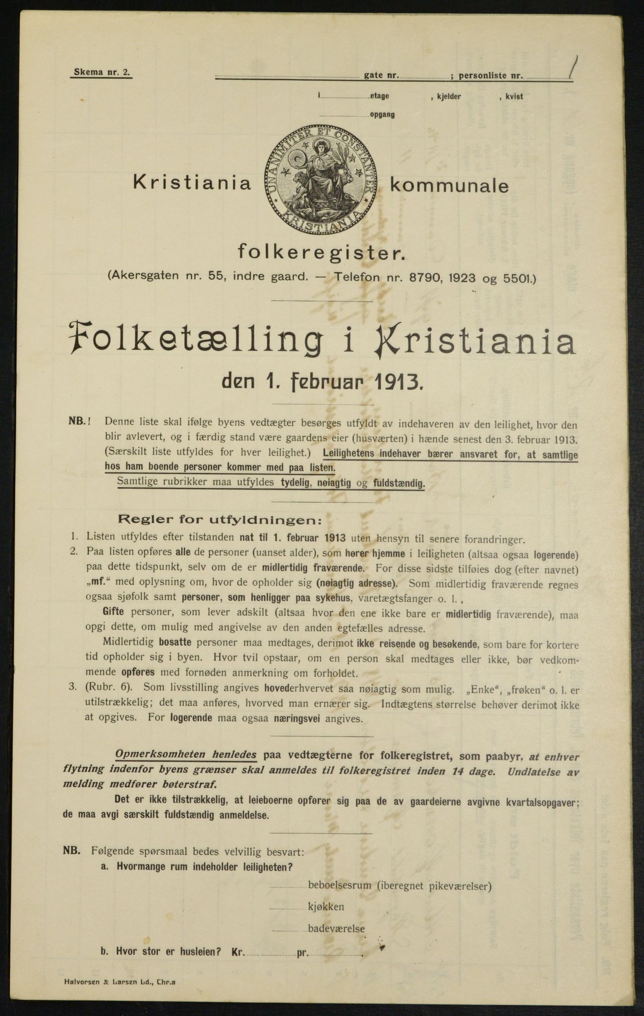 OBA, Municipal Census 1913 for Kristiania, 1913, p. 39977