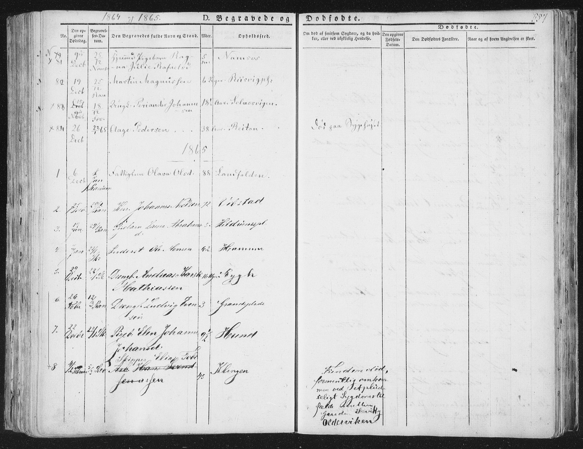 Ministerialprotokoller, klokkerbøker og fødselsregistre - Nord-Trøndelag, SAT/A-1458/764/L0552: Parish register (official) no. 764A07b, 1824-1865, p. 557
