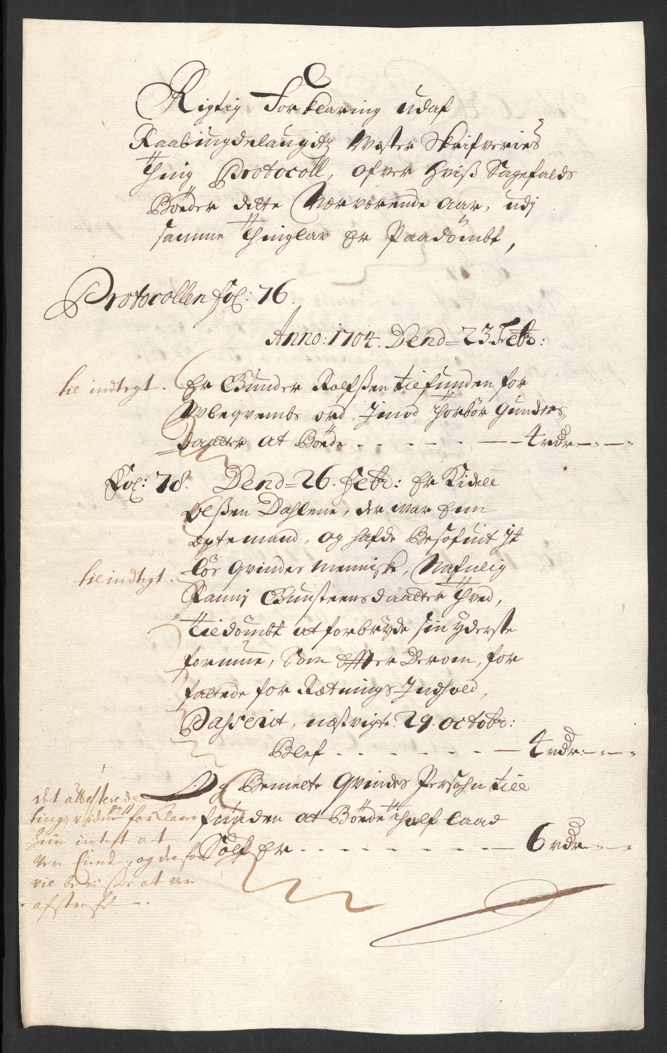 Rentekammeret inntil 1814, Reviderte regnskaper, Fogderegnskap, AV/RA-EA-4092/R40/L2447: Fogderegnskap Råbyggelag, 1703-1705, p. 250