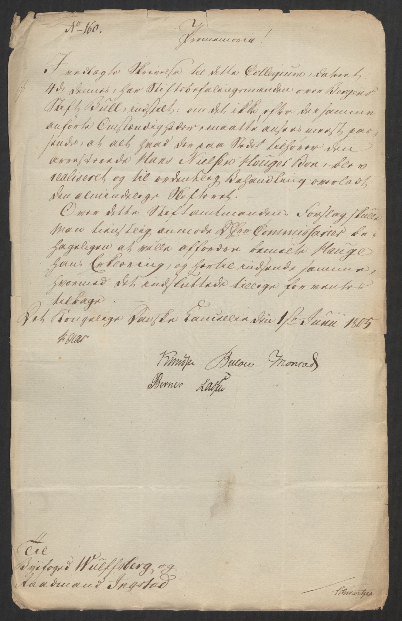 Justisdepartementet, Kommisjon i saken mot Hans Nielsen Hauge 1804, AV/RA-S-1151/D/L0003: Hans Nielsen Hauges sak, 1813, p. 287