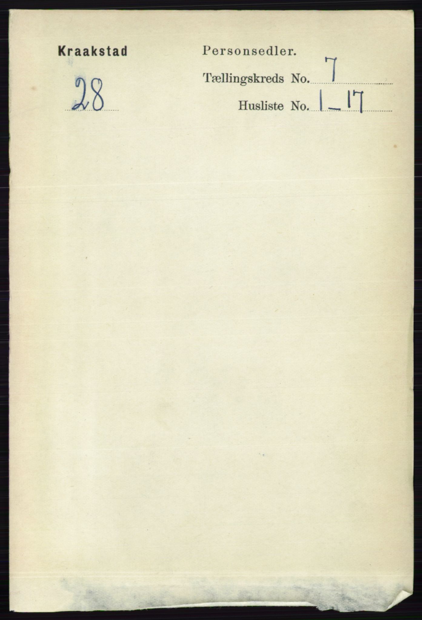 RA, 1891 census for 0212 Kråkstad, 1891, p. 3345