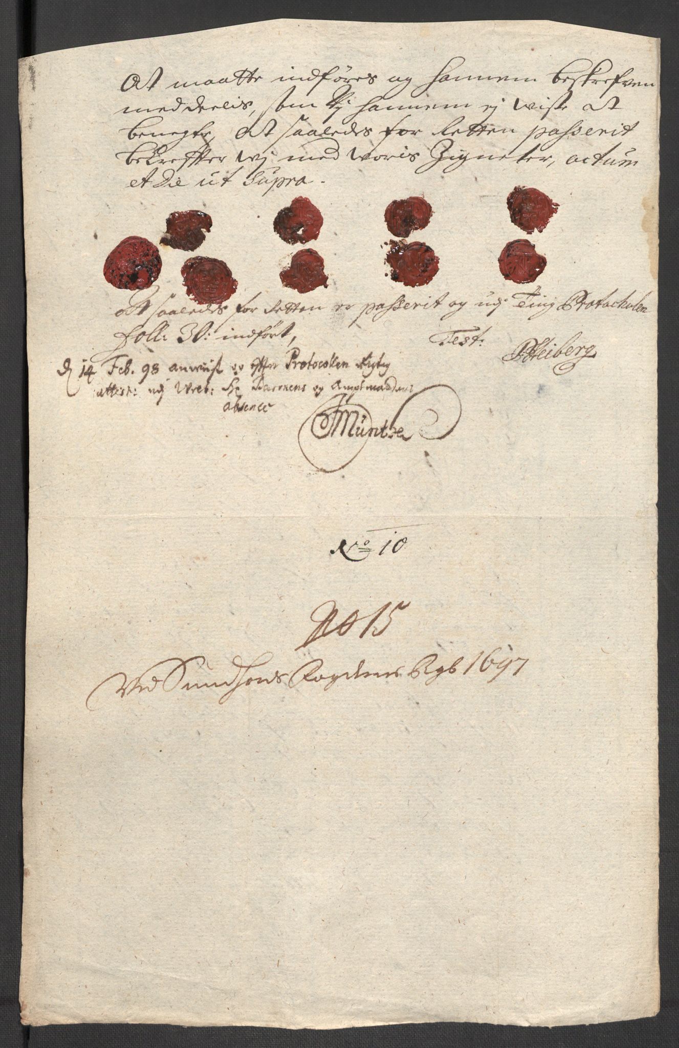 Rentekammeret inntil 1814, Reviderte regnskaper, Fogderegnskap, AV/RA-EA-4092/R48/L2977: Fogderegnskap Sunnhordland og Hardanger, 1697-1698, p. 136