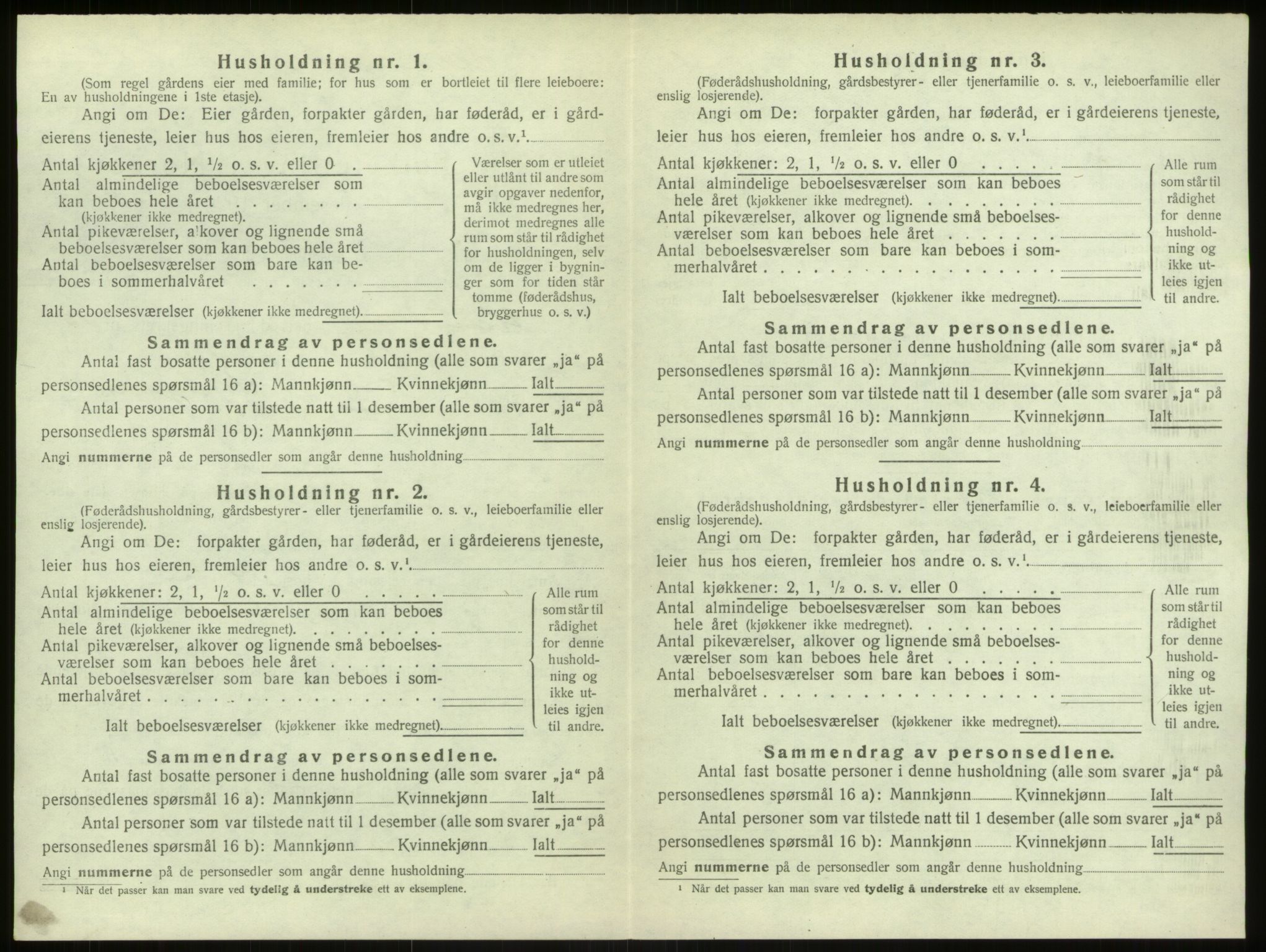 SAB, 1920 census for Haus, 1920, p. 1352