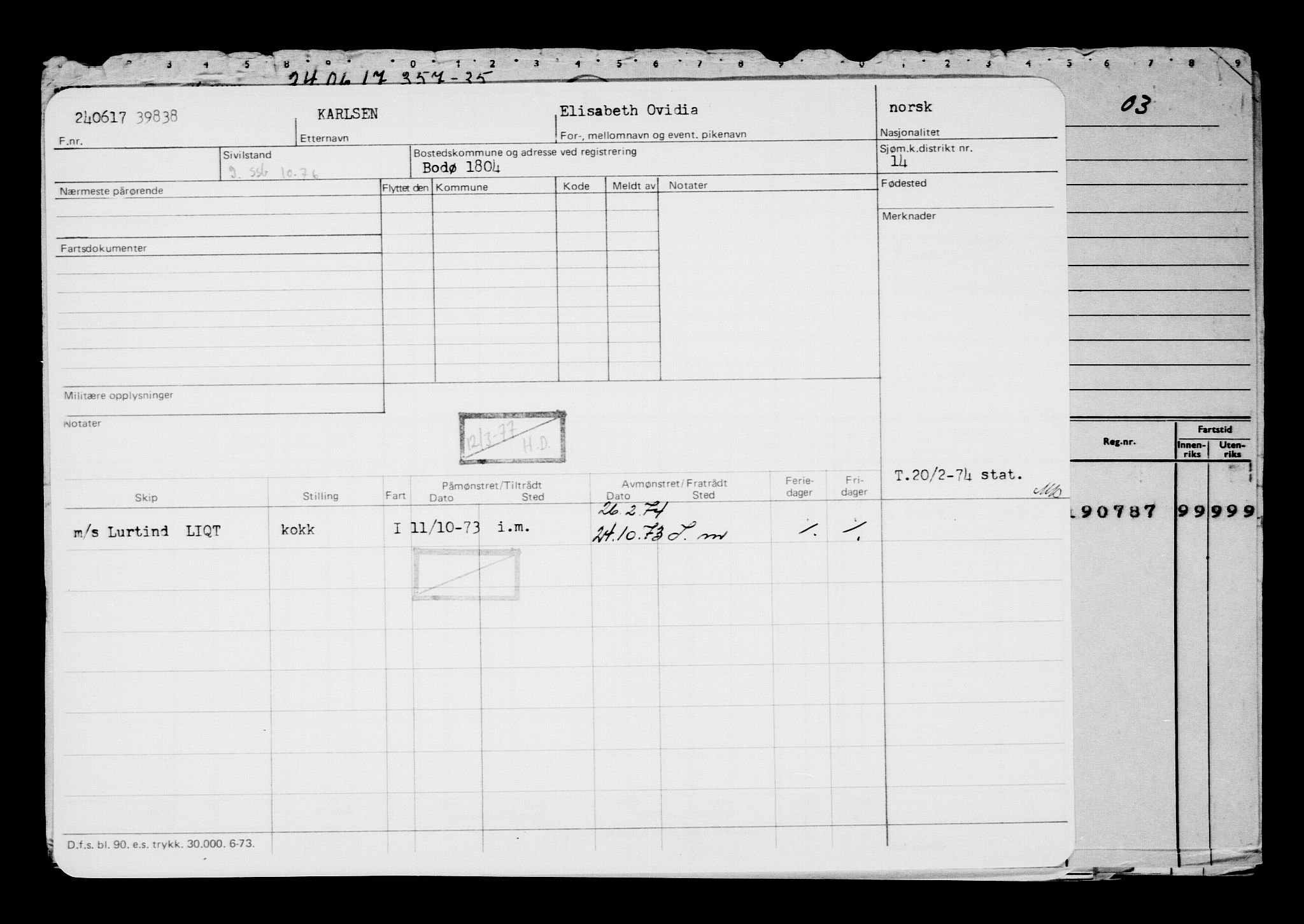 Direktoratet for sjømenn, AV/RA-S-3545/G/Gb/L0149: Hovedkort, 1917, p. 498