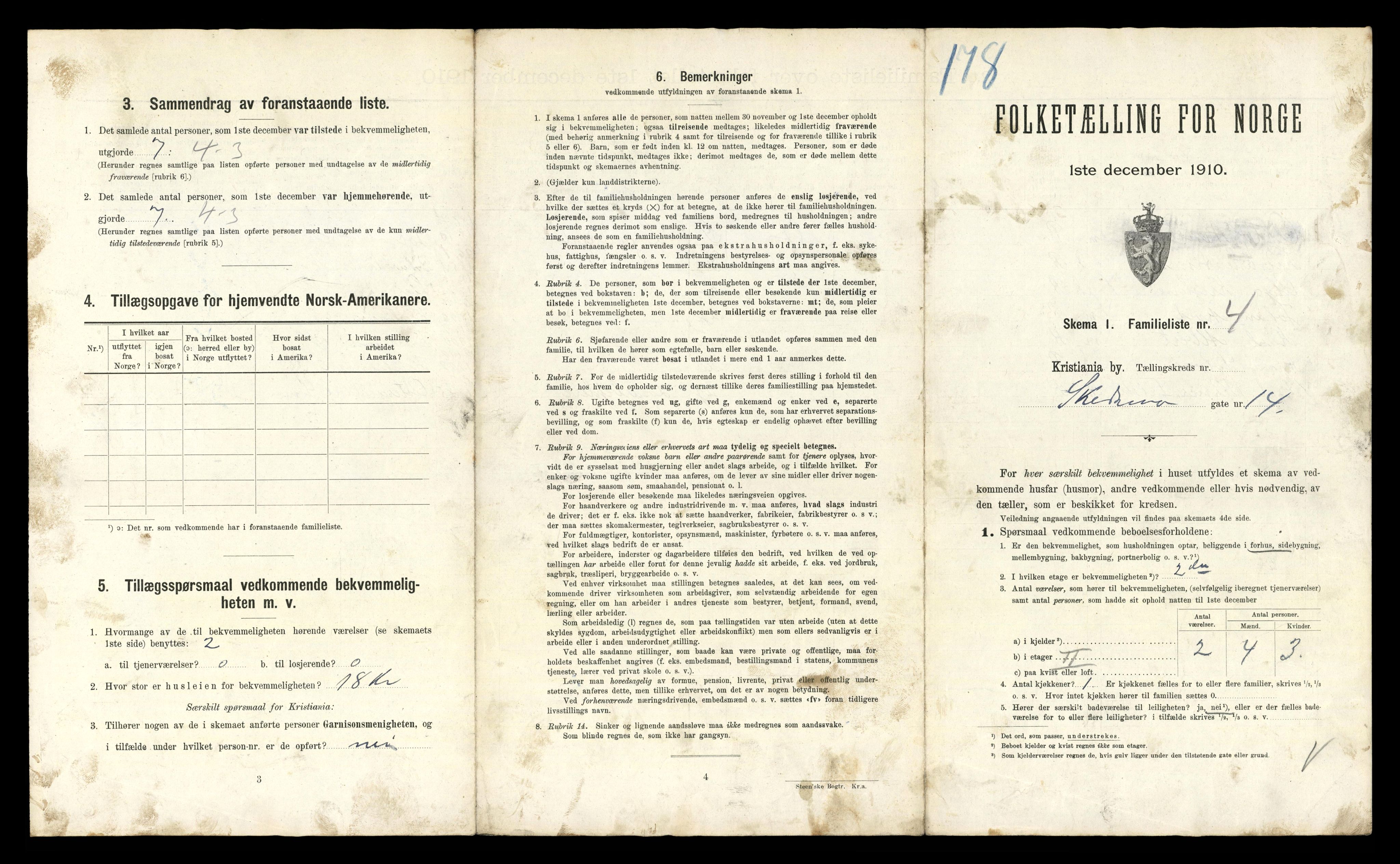 RA, 1910 census for Kristiania, 1910, p. 91025