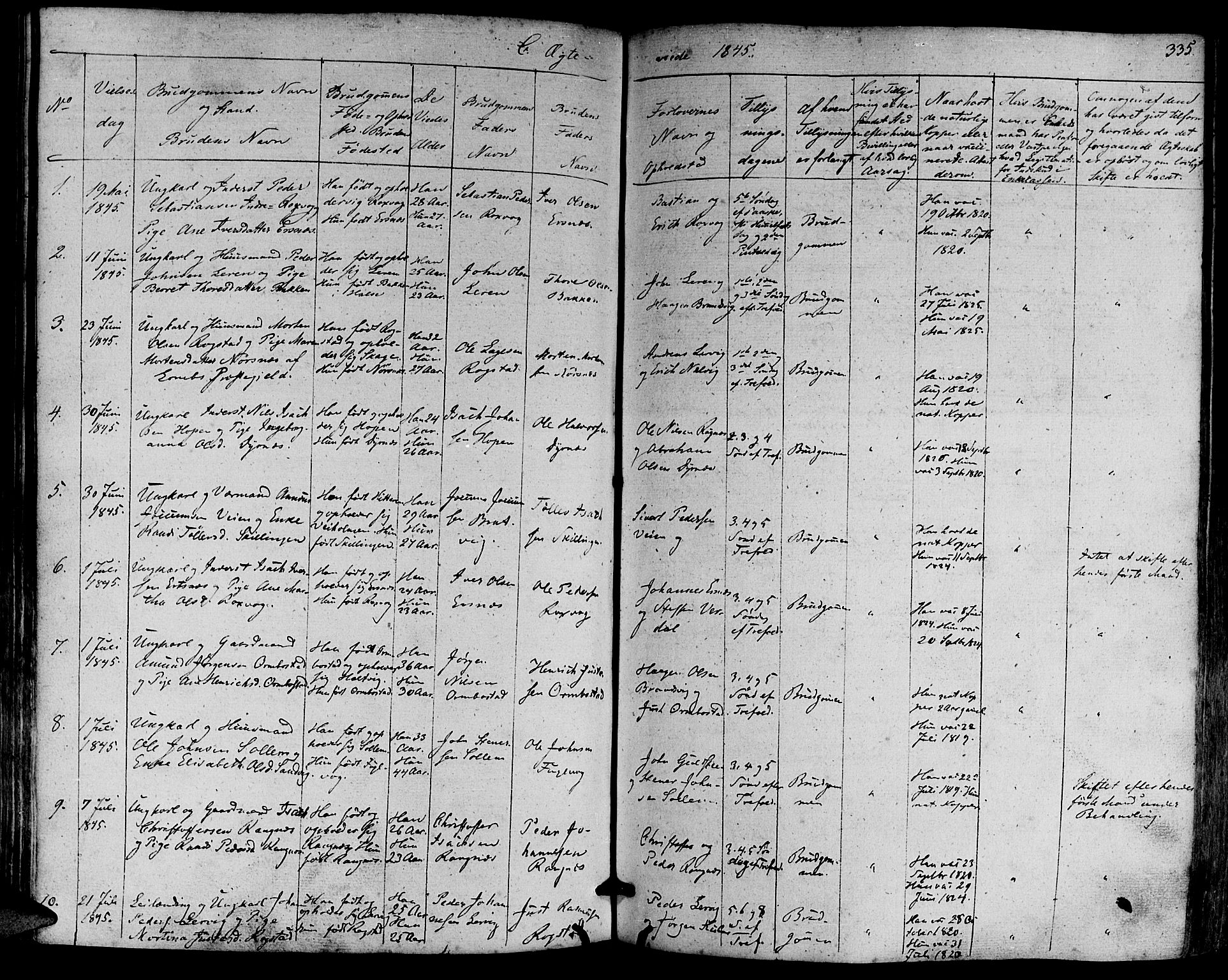 Ministerialprotokoller, klokkerbøker og fødselsregistre - Møre og Romsdal, AV/SAT-A-1454/581/L0936: Parish register (official) no. 581A04, 1836-1852, p. 335