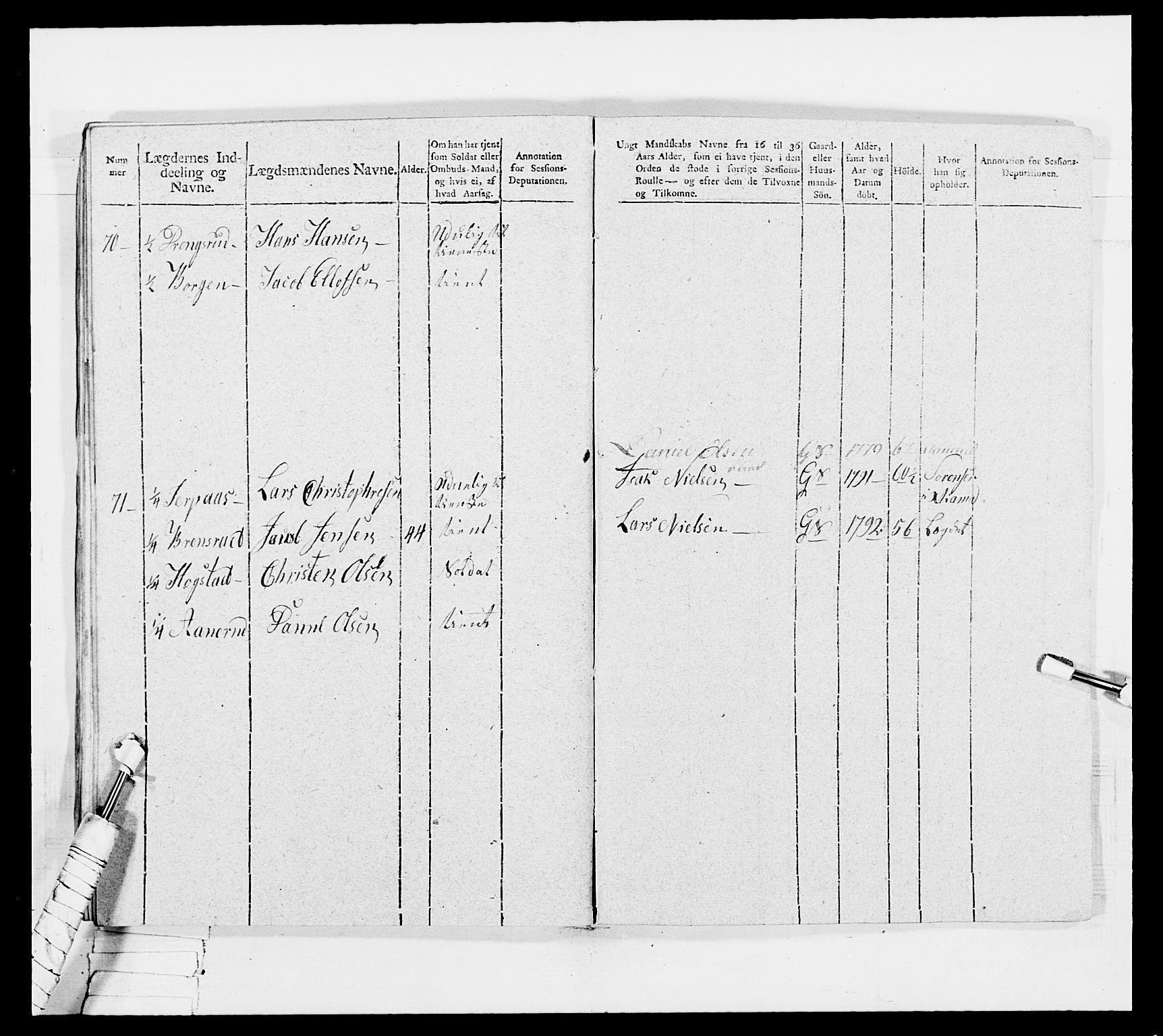 Generalitets- og kommissariatskollegiet, Det kongelige norske kommissariatskollegium, AV/RA-EA-5420/E/Eh/L0033: Nordafjelske gevorbne infanteriregiment, 1810, p. 304