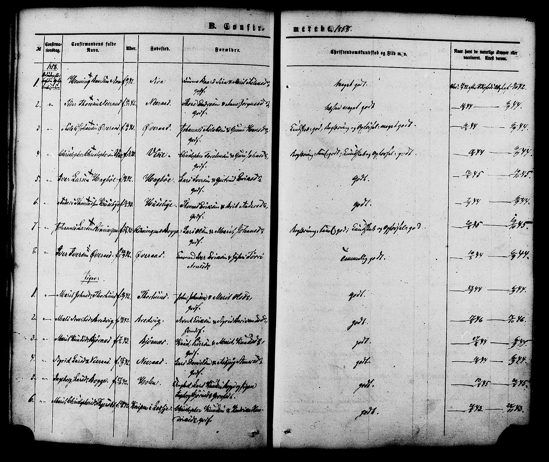 Ministerialprotokoller, klokkerbøker og fødselsregistre - Møre og Romsdal, AV/SAT-A-1454/552/L0637: Parish register (official) no. 552A01, 1845-1879, p. 152