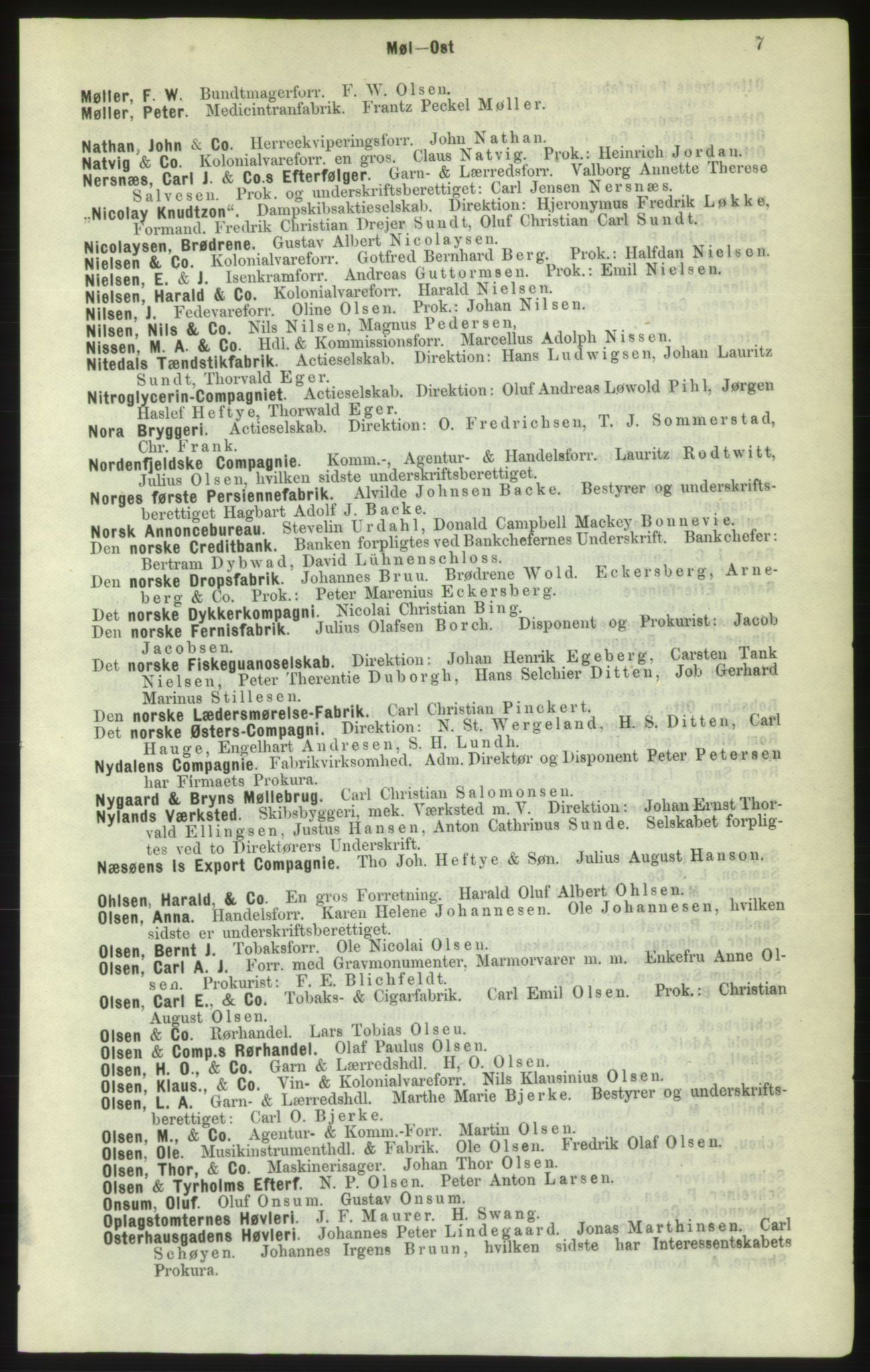 Kristiania/Oslo adressebok, PUBL/-, 1882, p. 7