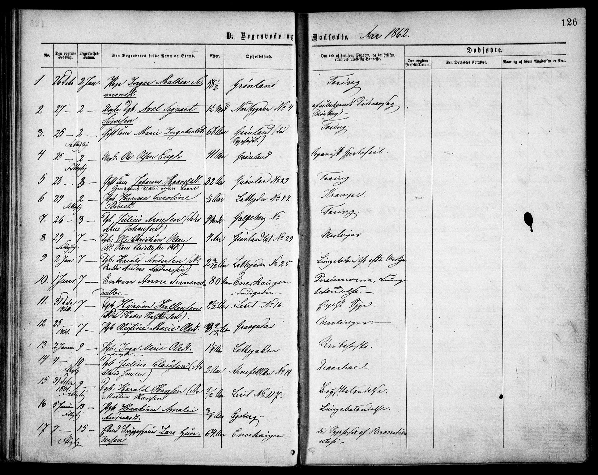 Grønland prestekontor Kirkebøker, AV/SAO-A-10848/F/Fa/L0003: Parish register (official) no. 3, 1862-1868, p. 126