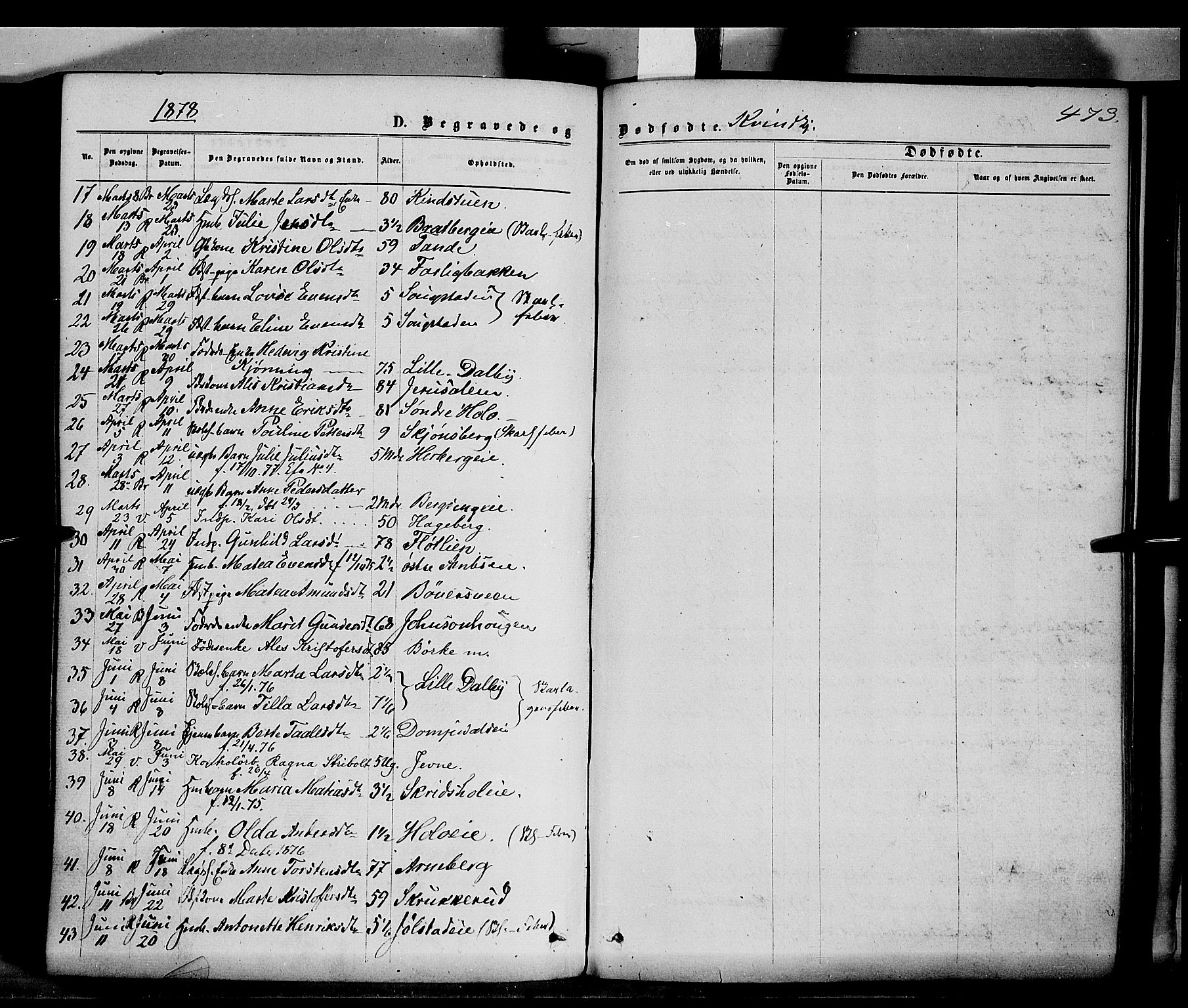 Ringsaker prestekontor, AV/SAH-PREST-014/K/Ka/L0011: Parish register (official) no. 11, 1870-1878, p. 473