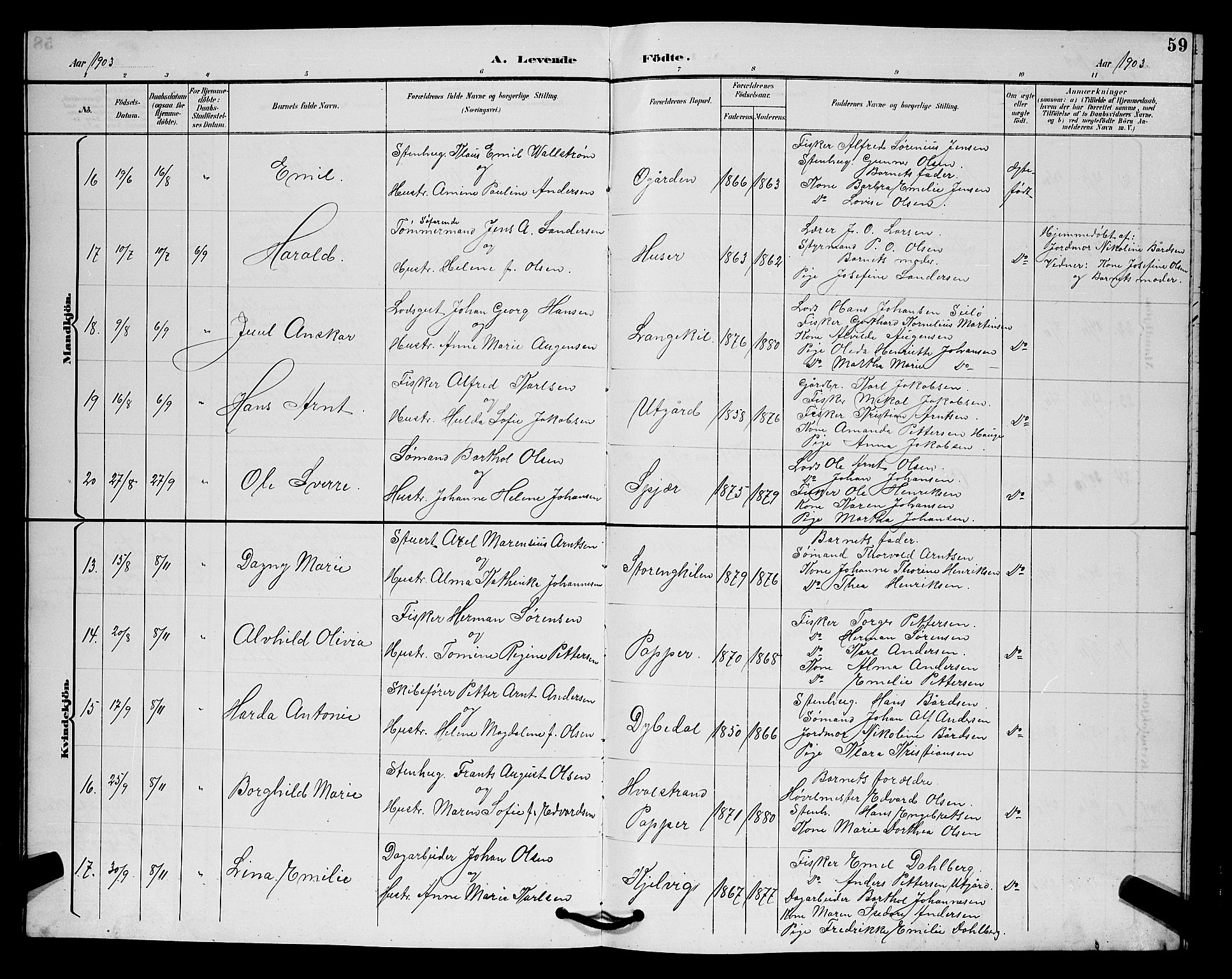 Hvaler prestekontor Kirkebøker, SAO/A-2001/G/Gb/L0001: Parish register (copy) no. II 1, 1892-1904, p. 59