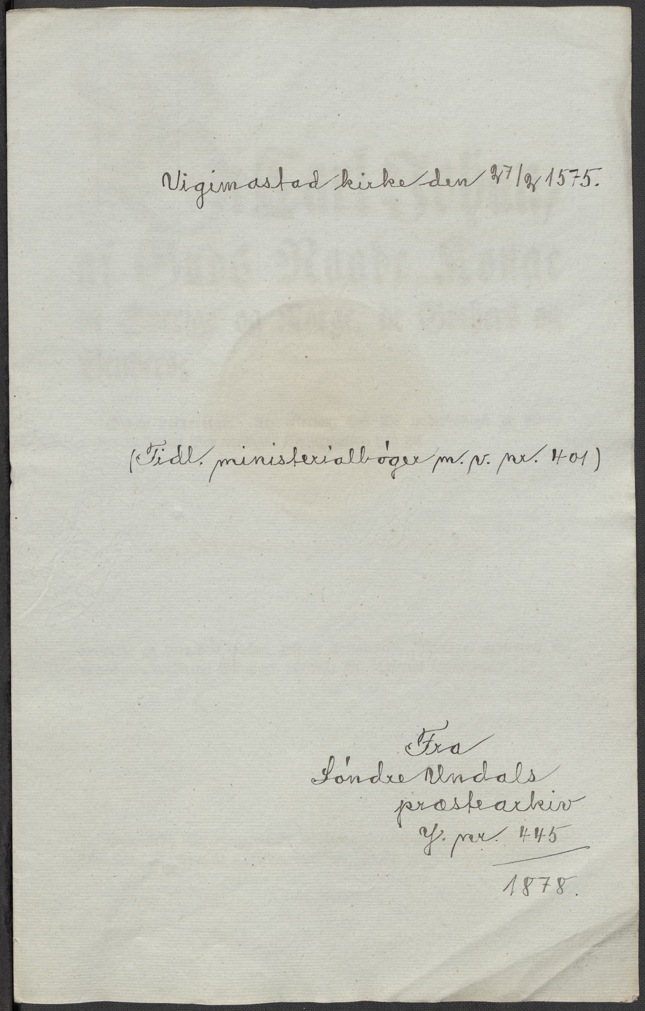 Riksarkivets diplomsamling, AV/RA-EA-5965/F15/L0031: Prestearkiv - Aust-Agder, Vest-Agder og Rogaland, 1575-1768, p. 86
