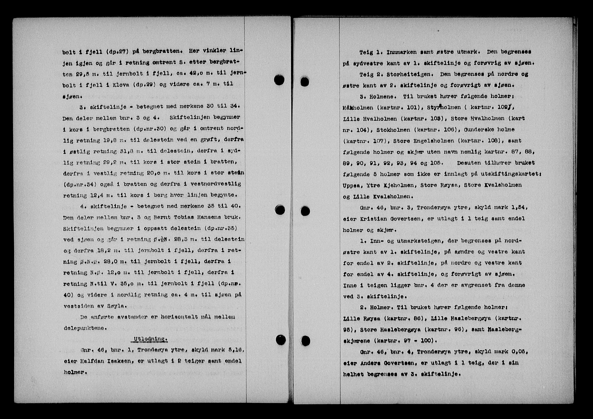 Vestre Nedenes/Sand sorenskriveri, SAK/1221-0010/G/Gb/Gba/L0053: Mortgage book no. A 6, 1944-1945, Diary no: : 800/1944