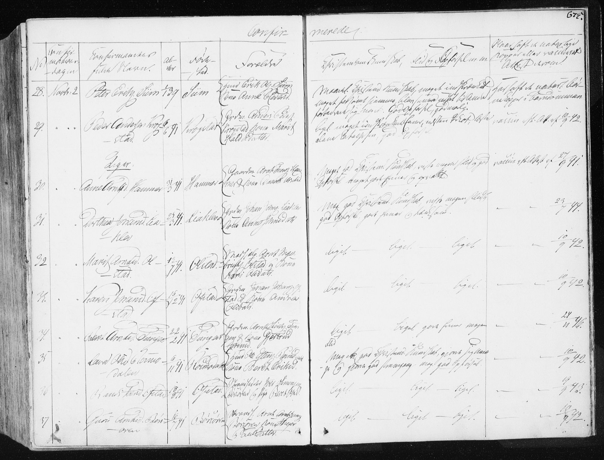 Ministerialprotokoller, klokkerbøker og fødselsregistre - Sør-Trøndelag, AV/SAT-A-1456/665/L0771: Parish register (official) no. 665A06, 1830-1856, p. 675