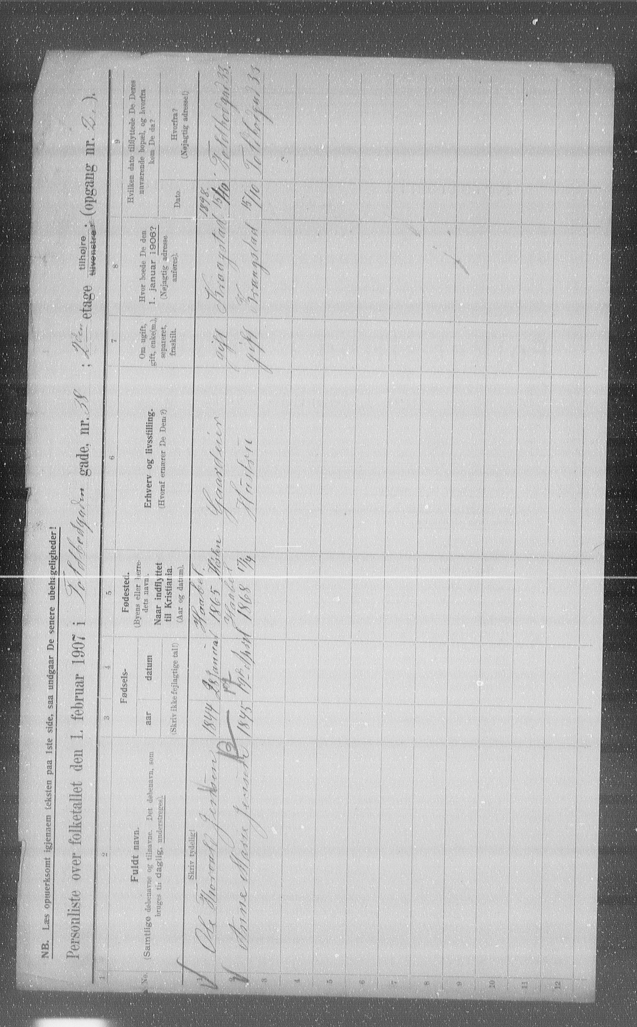 OBA, Municipal Census 1907 for Kristiania, 1907, p. 57620