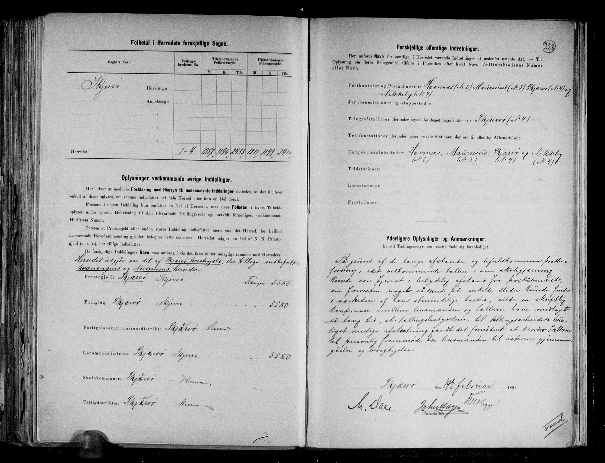 RA, 1891 census for 1941 Skjervøy, 1891, p. 3