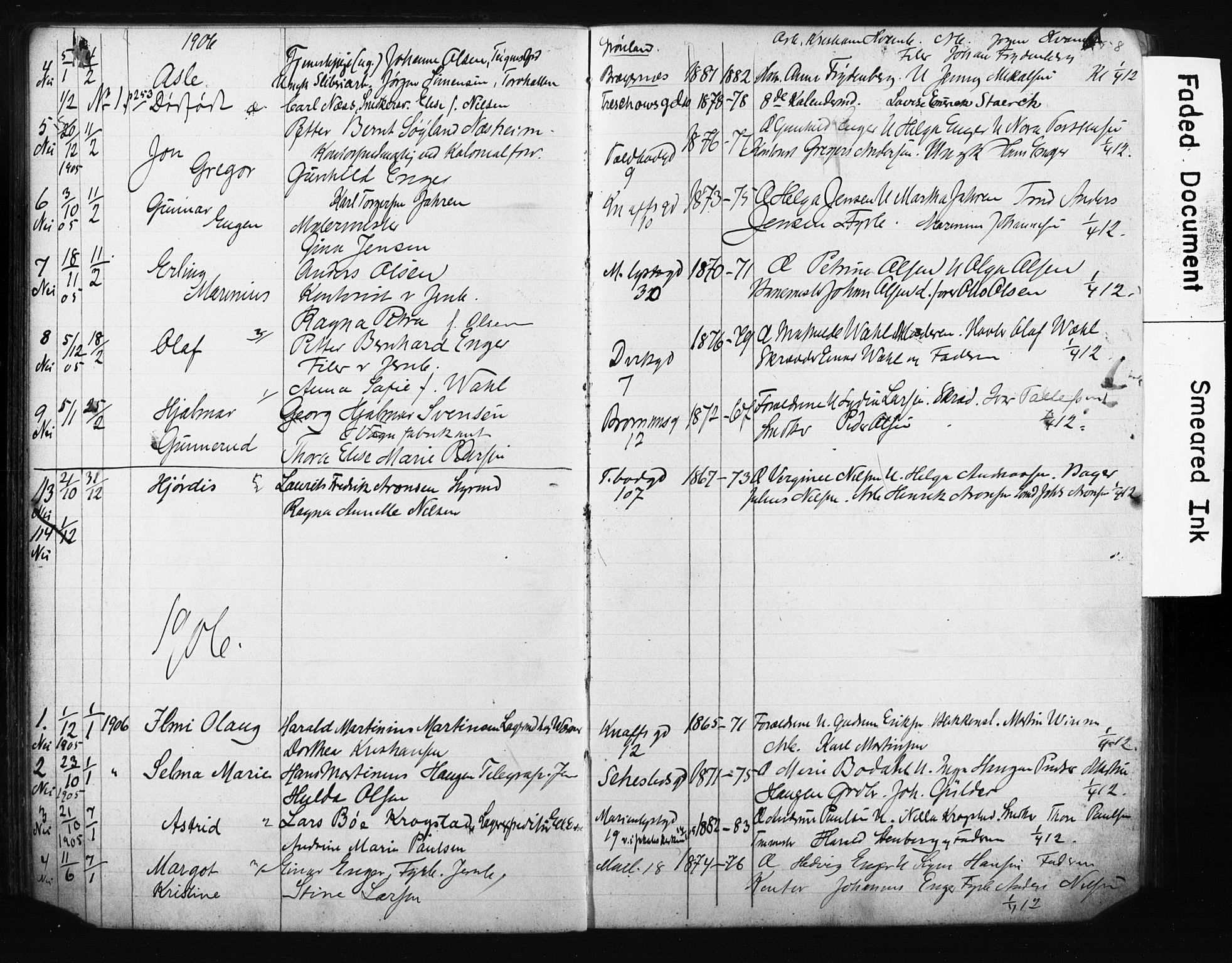 Strømsø kirkebøker, AV/SAKO-A-246/Y/Ya/L0006: Parish register draft no. I 6, 1903-1915, p. 58