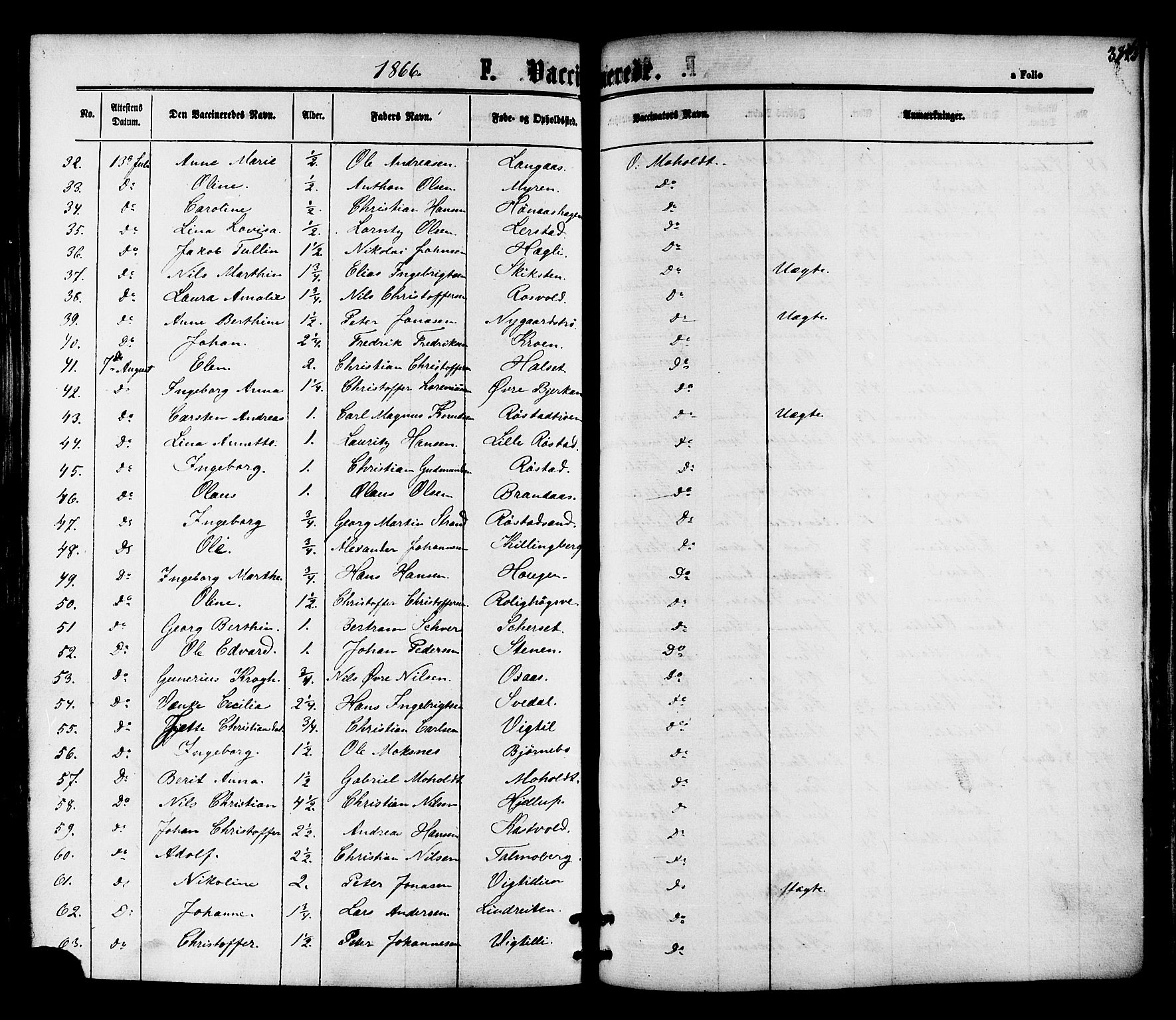 Ministerialprotokoller, klokkerbøker og fødselsregistre - Nord-Trøndelag, SAT/A-1458/701/L0009: Parish register (official) no. 701A09 /1, 1864-1882, p. 383